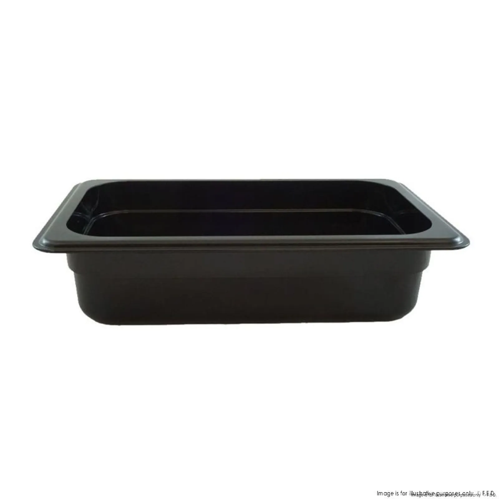 Fed JW-P134B - Black Poly 1/3 x 100 mm Gastronorm Pan