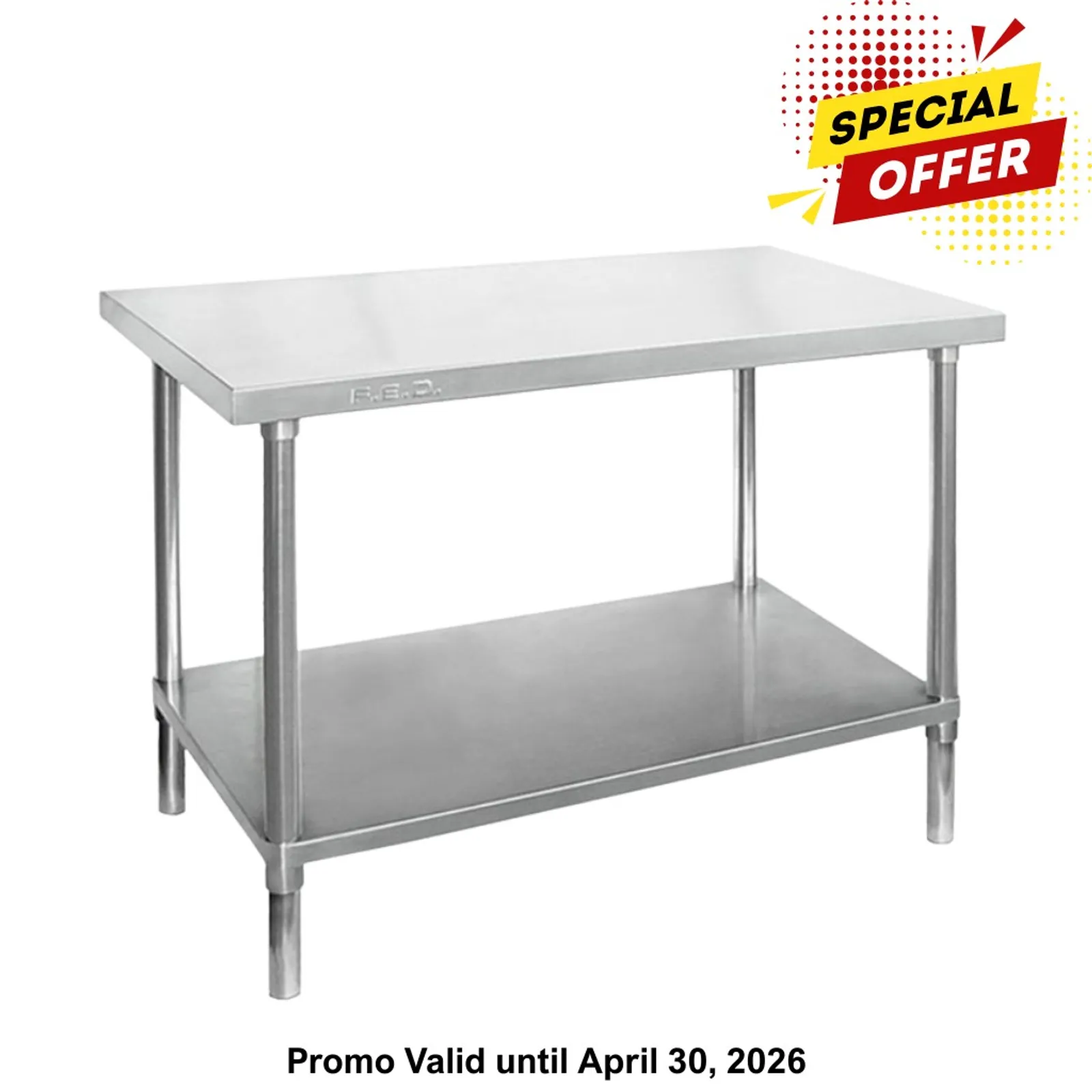 Modular System WB7-1000/A - Stainless Steel Workbench
