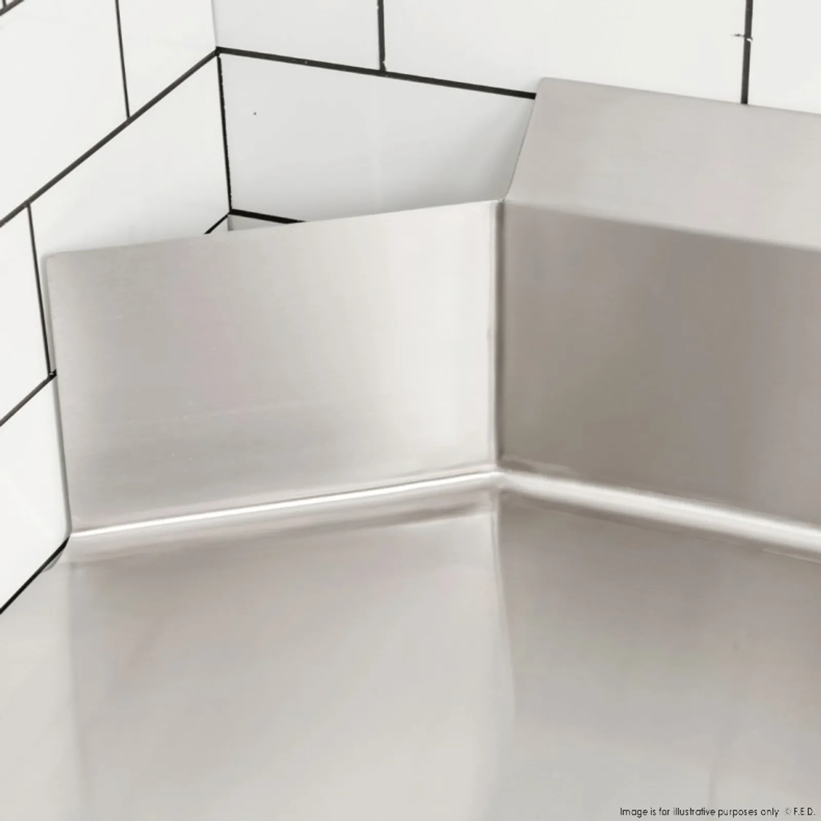 Modular System CDT-600L - Clean Dish Table with Splashback