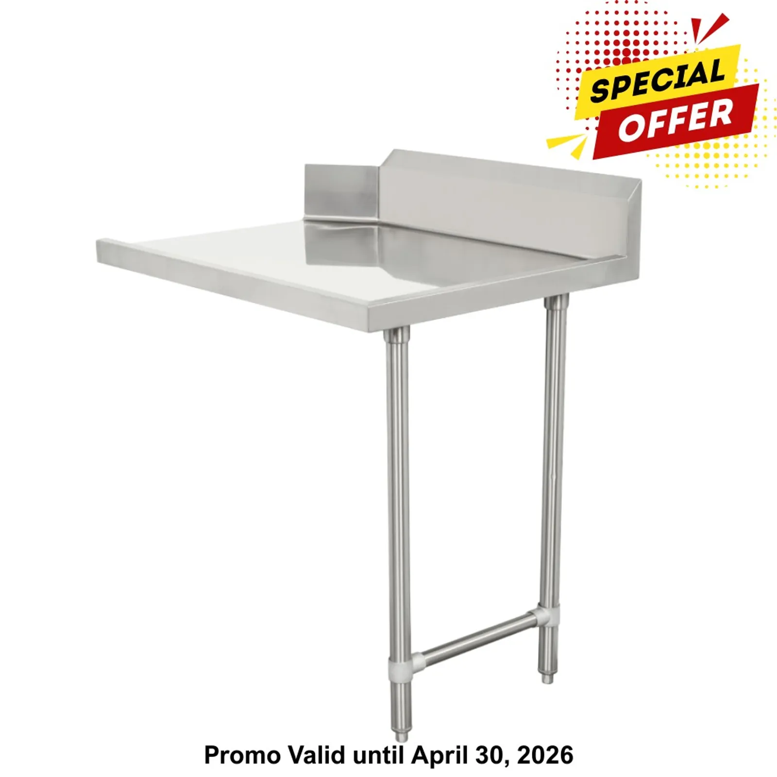 Modular System CDT-900L - Clean Dish Table with Splashback