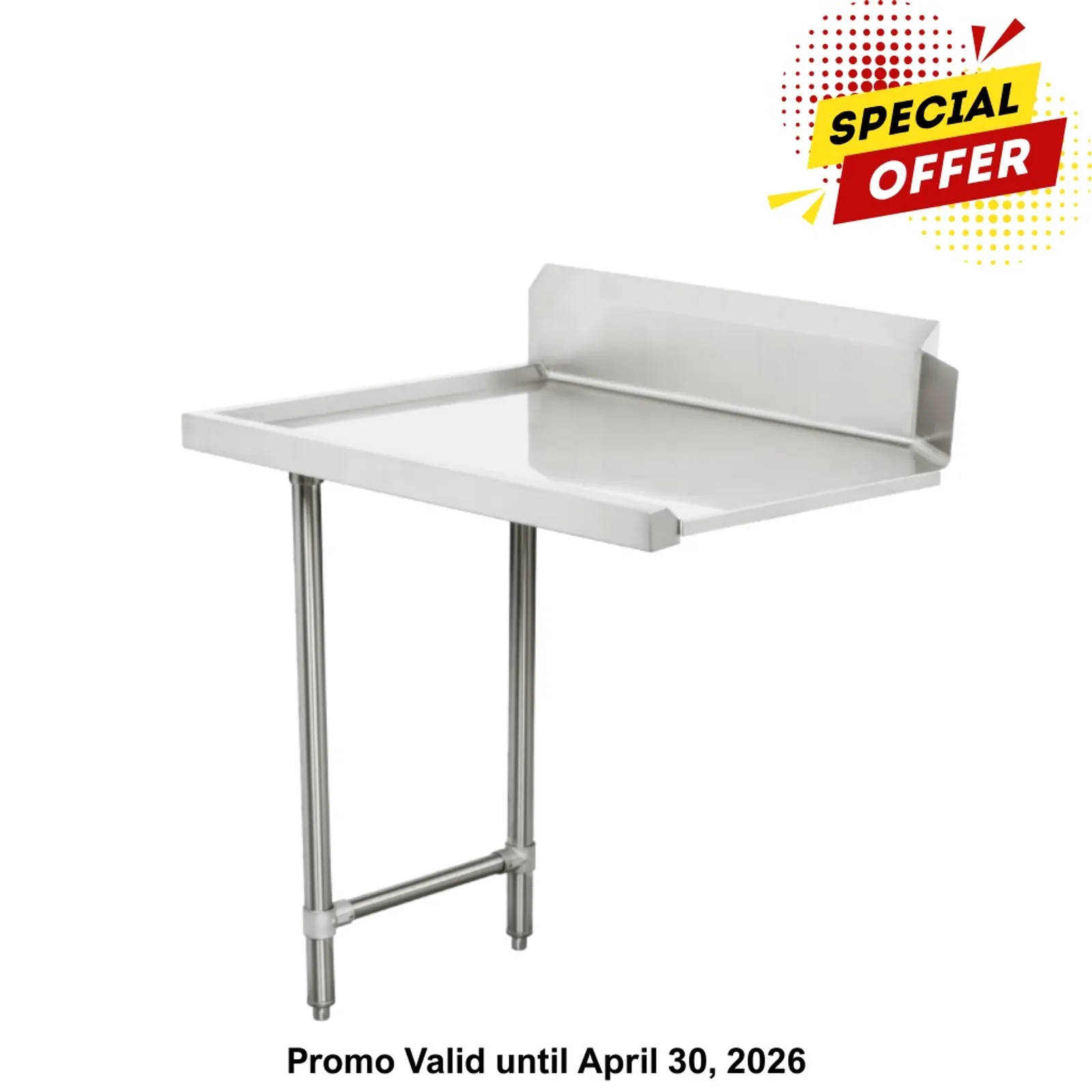 Modular System CDT-900R - Clean Dish Table with Splashback