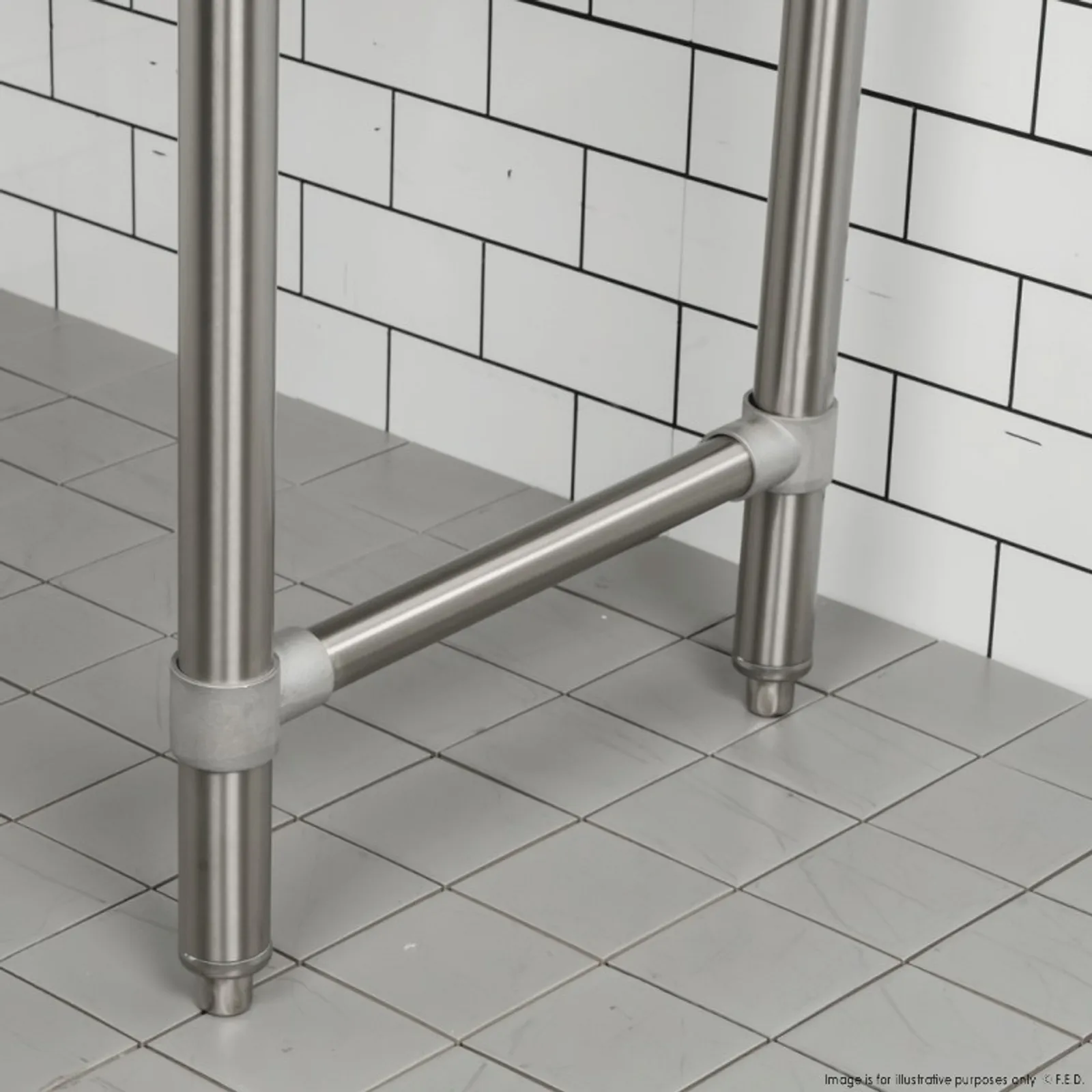 Modular System CDT-1200L - Clean Dish Table with Splashback