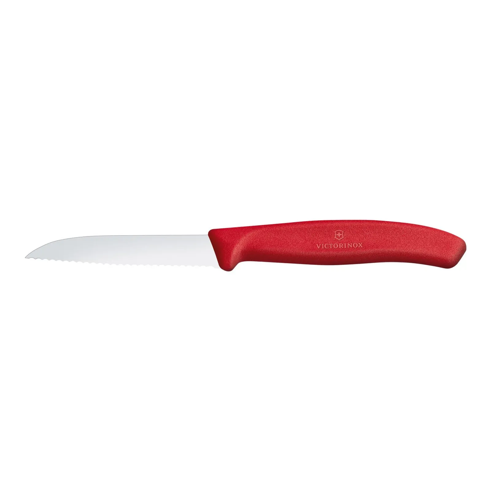 Victorinox 6.7431 - Swiss Classic Paring Knife, 8cm, Wavy Edge - Red