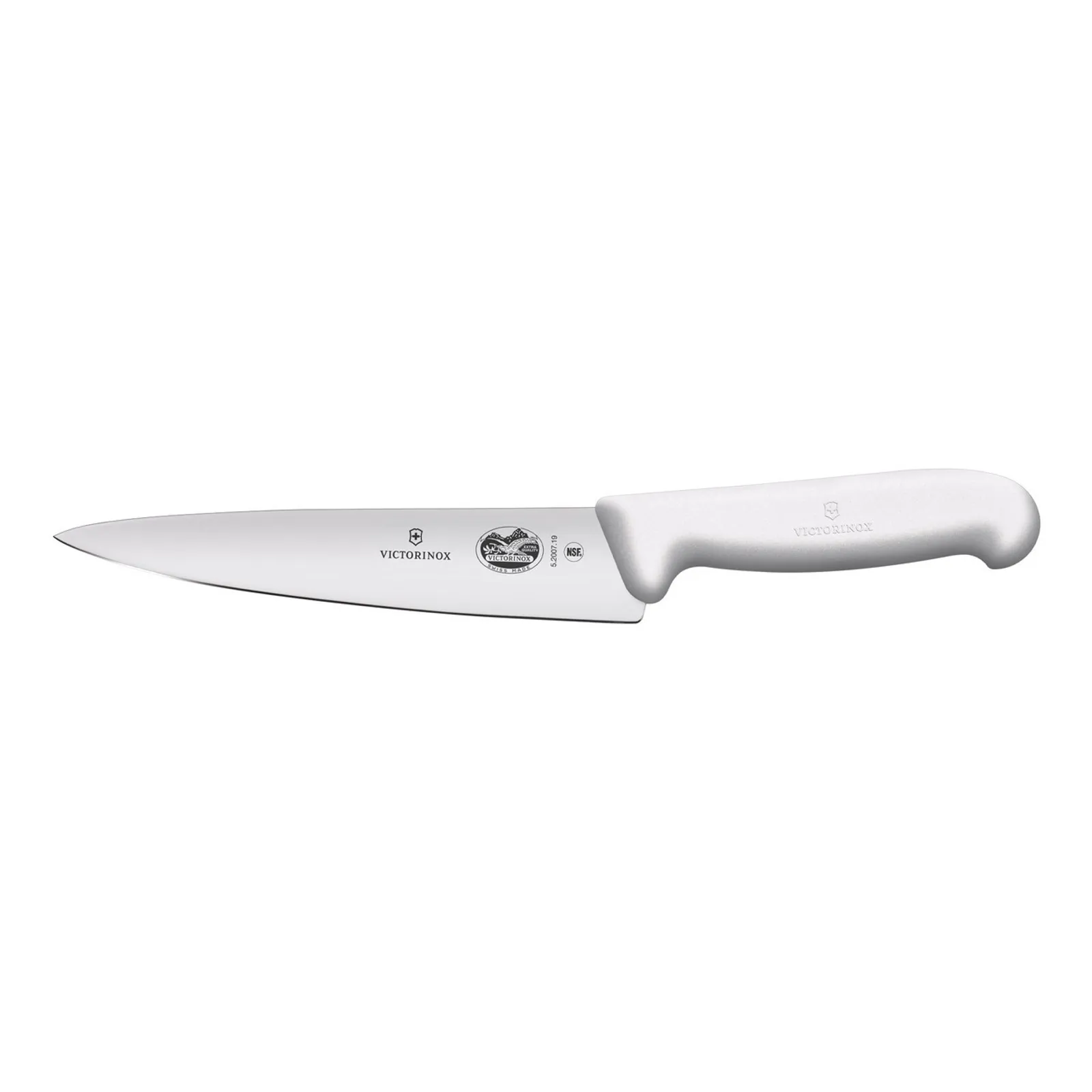 Victorinox 5.2007.19 - Cooks - Carving Knife, 19cm, Fibrox - White