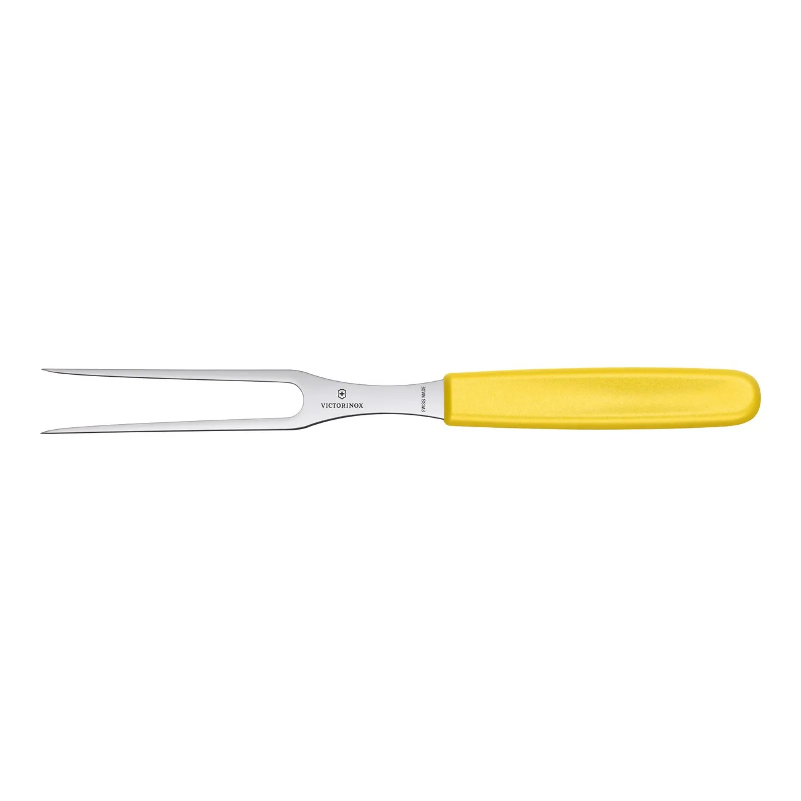 Victorinox 5.2106.15L8B - Carving Fork,15cm, Flat Tines, Nylon, Hang Sell - Yellow