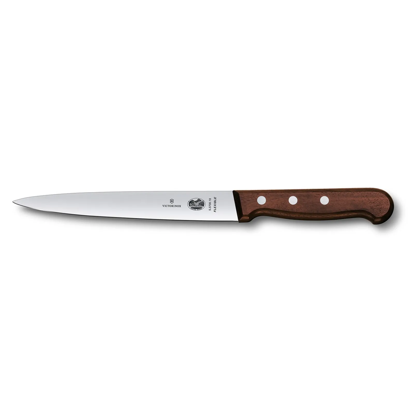 Victorinox 5.3700.18 - Filleting Knife, 18cm Flexible Blade - Wood