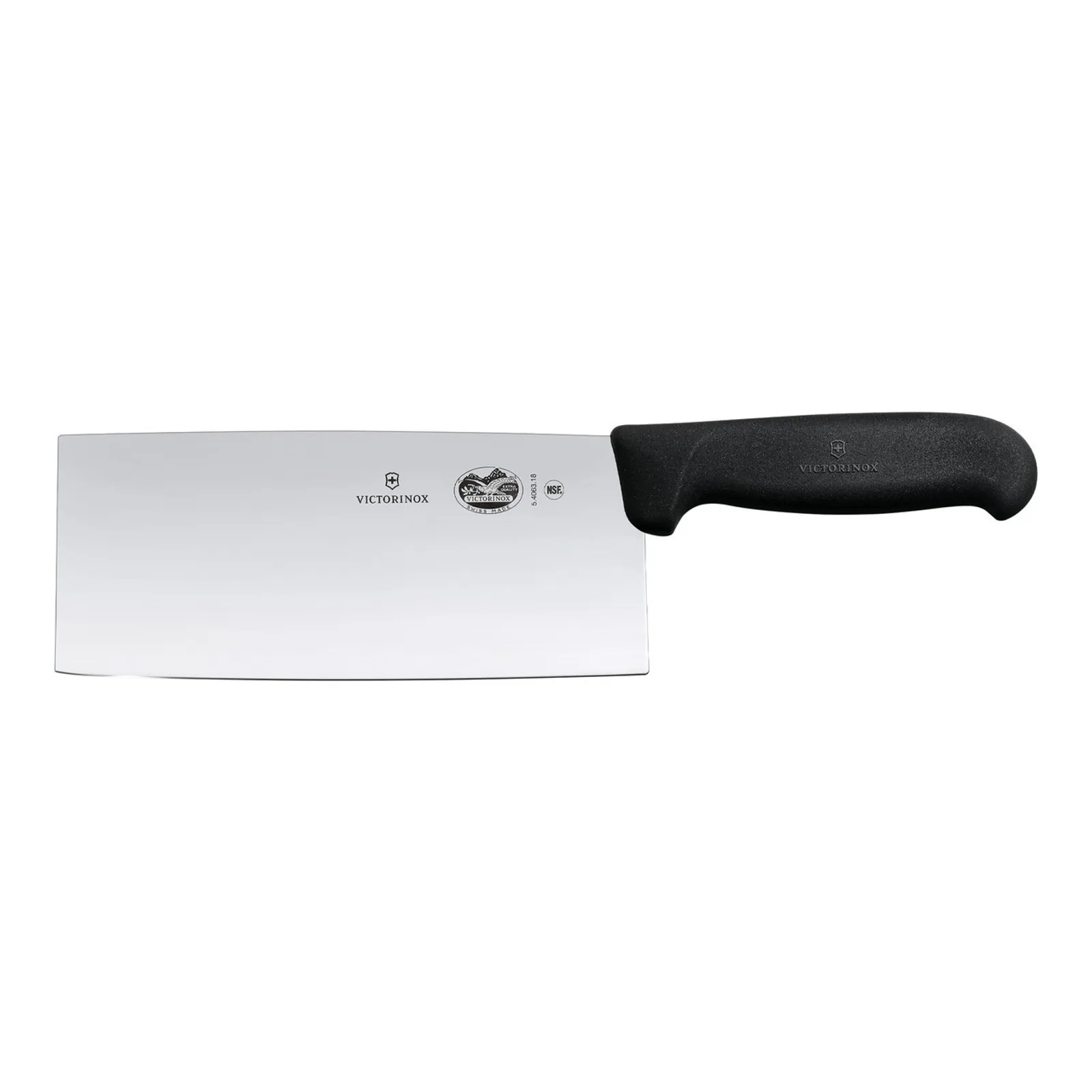 Victorinox 5.4063.18 - Chinese Chefs Knife, 18cm, Fibrox - Black