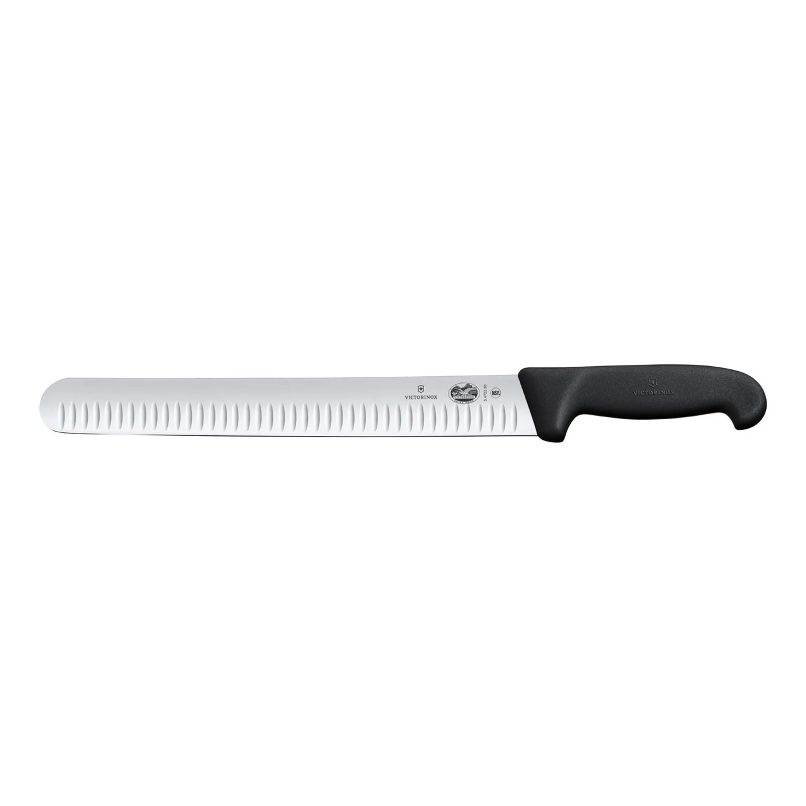 Victorinox 5.4723.36 - Salmon Knife, 36cm Flexible Round Tip Blade, Fibrox - Black
