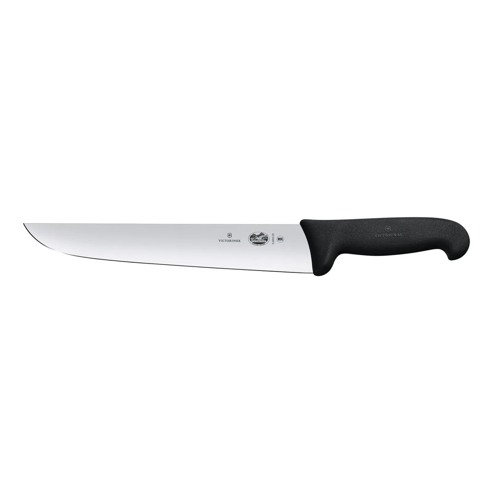 Victorinox 5.5203.18 - Butchers Knife, 18cm, Straight Back Blade, Fibrox - Black