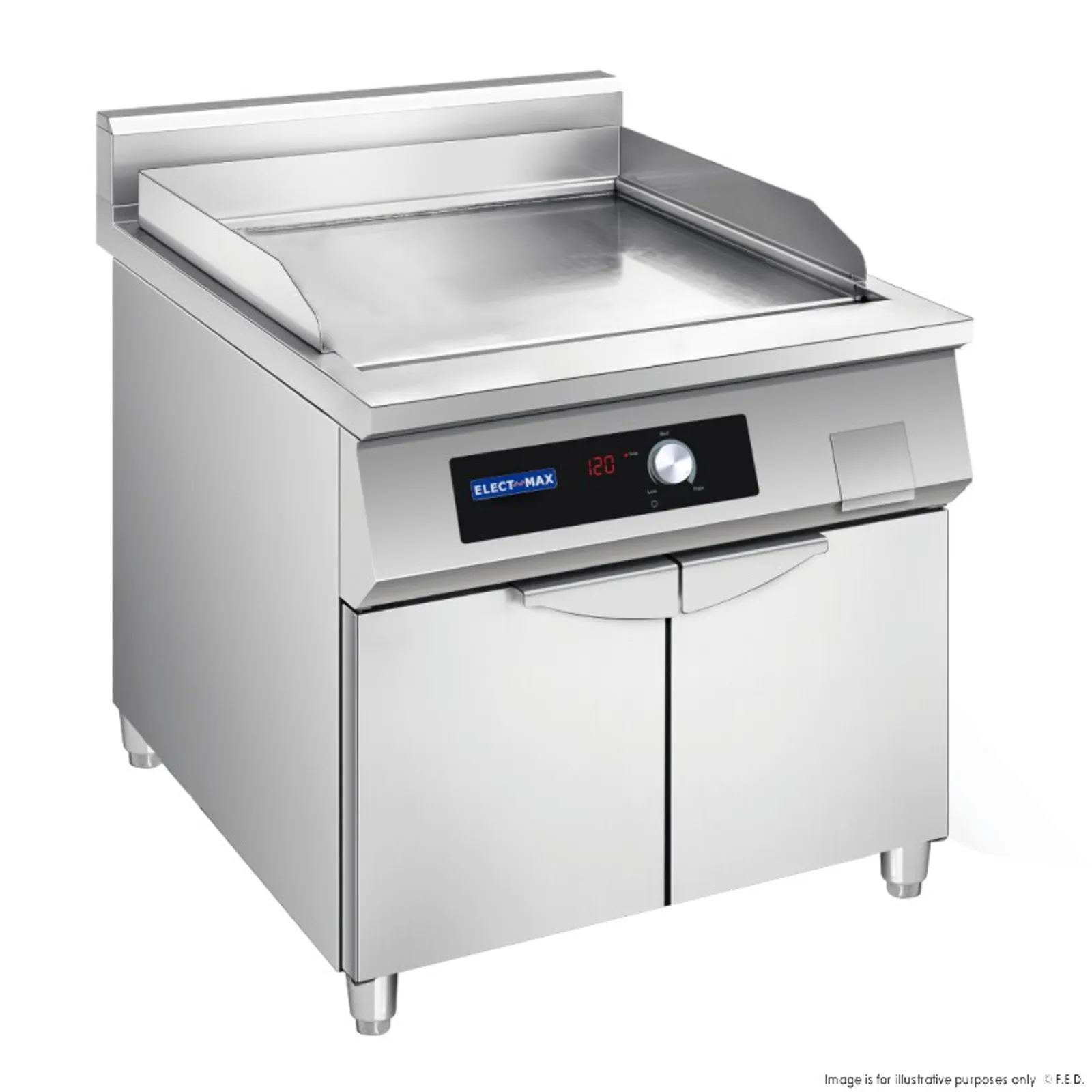 Electmax EGP800 - 700 Series Induction Griddle with Splashback and Door