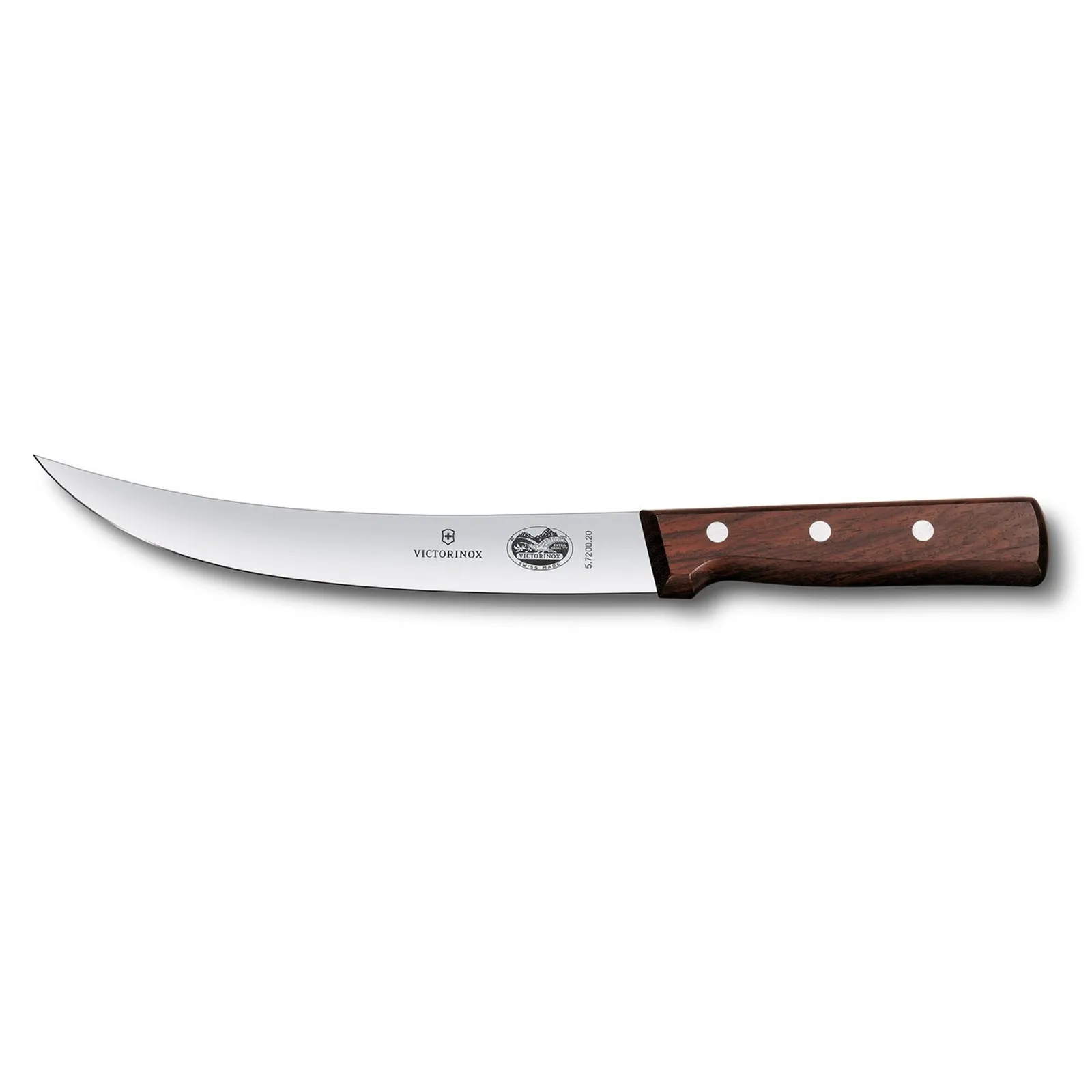 Victorinox 5.7200.25 - Breaking Knife, 25cm Curved, Narrow Blade - Wood
