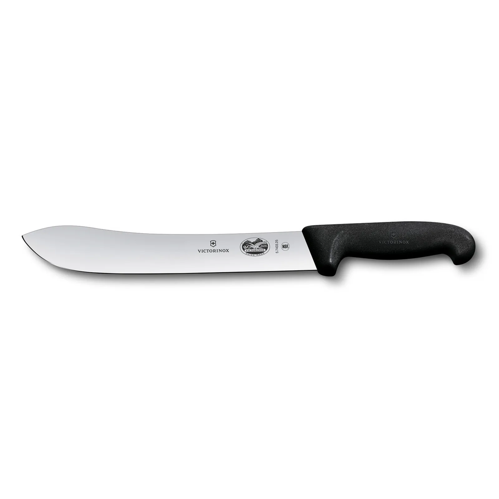 Victorinox 5.7403.18 - Butchers Knife, 18cm Wide Tip Blade, Fibrox - Black