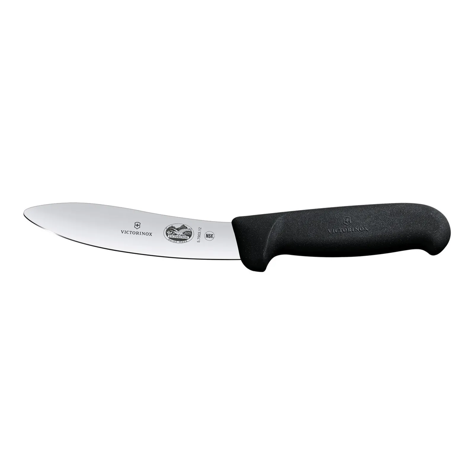 Victorinox 5.7903.12 - Lamb Skinning Knife, 12cm Narrow Blade, Fibrox - Black