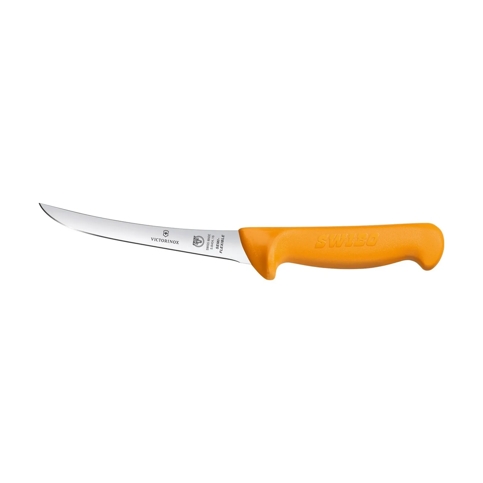 Victorinox 5.8404.13 - Swibo Boning Knife, 13cm Curved Narrow Blade - Yellow