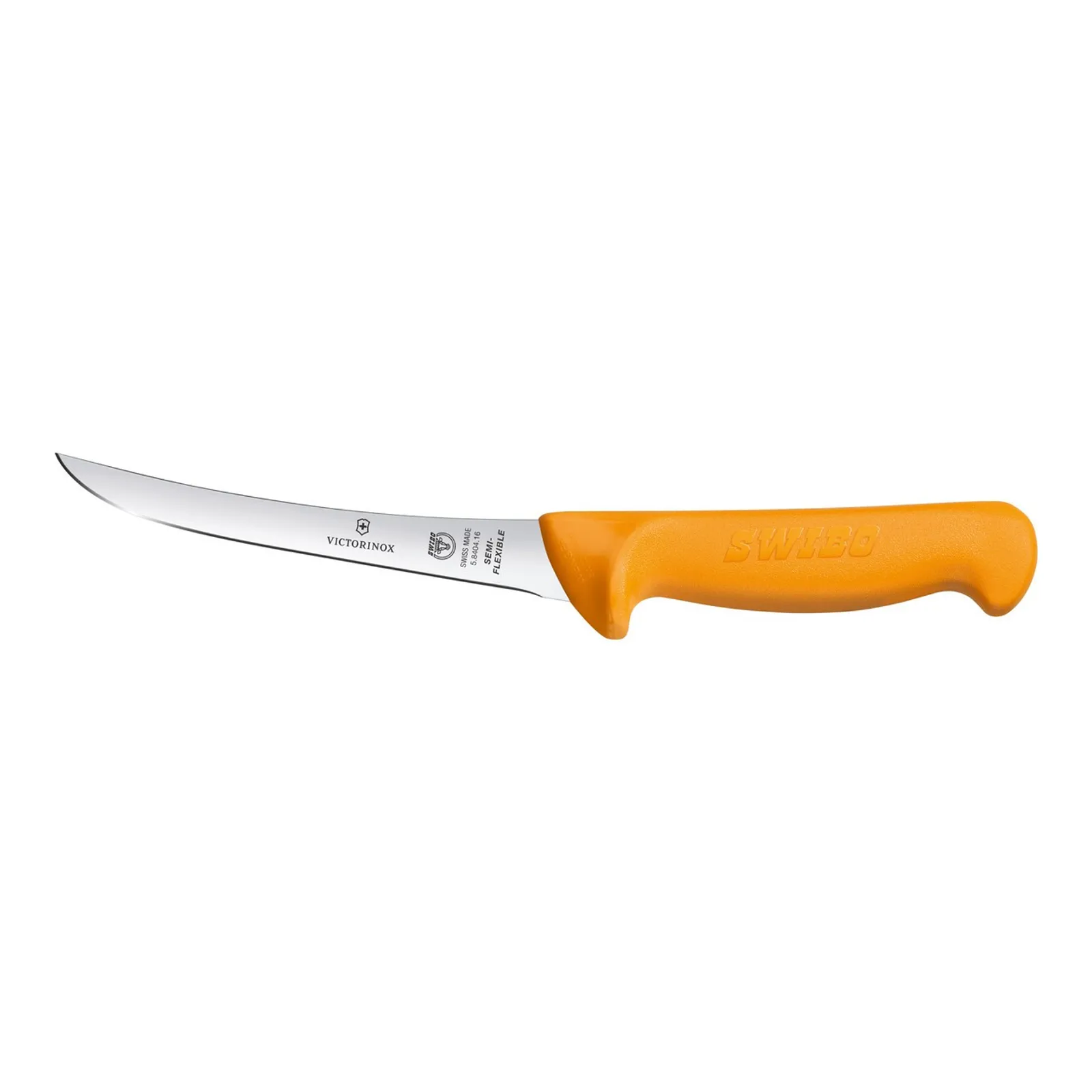 Victorinox 5.8404.16 - Swibo Boning Knife, 16cm Curved Narrow Blade - Yellow