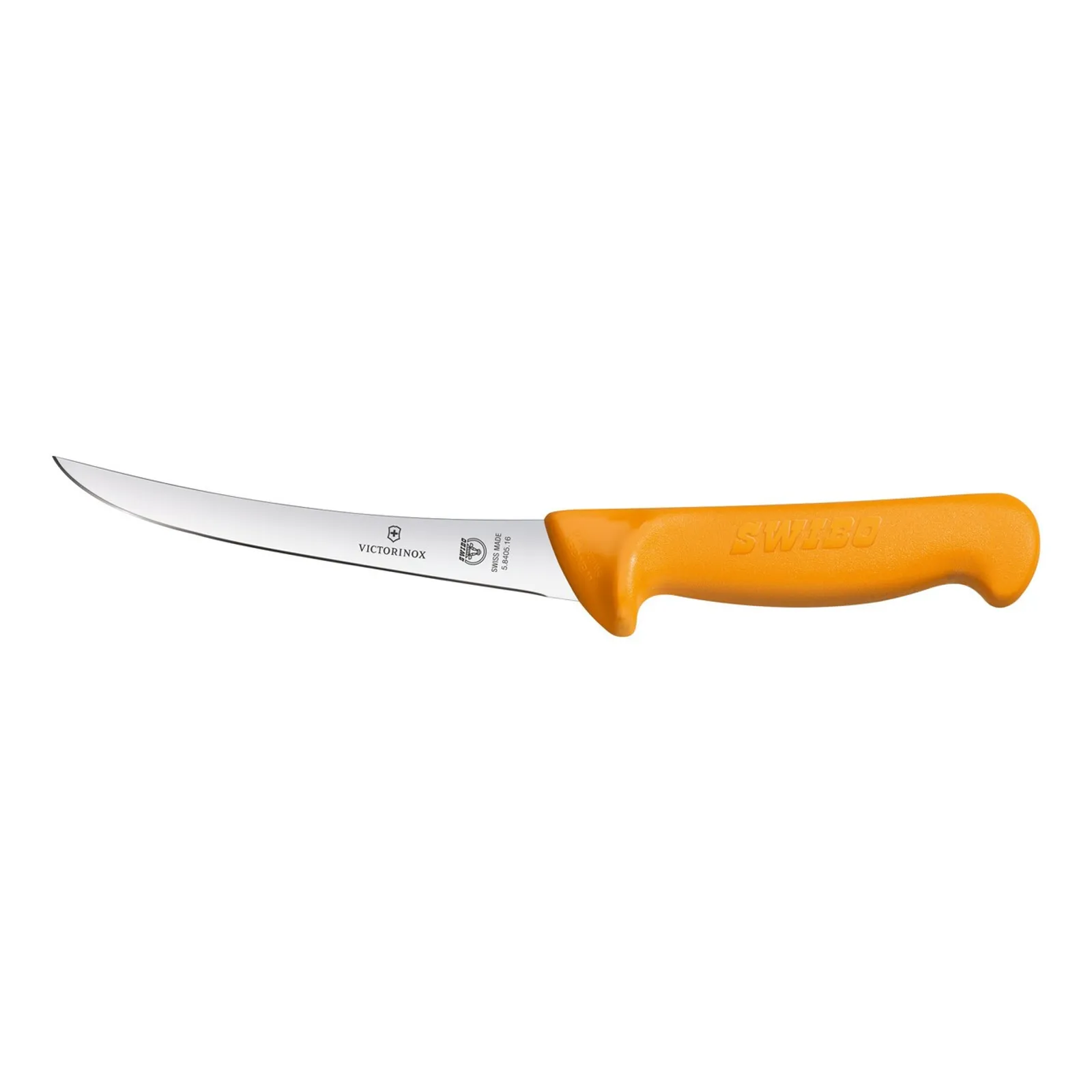 Victorinox 5.8405.16 - Swibo Boning Knife, 16cm Curved Blade - Yellow