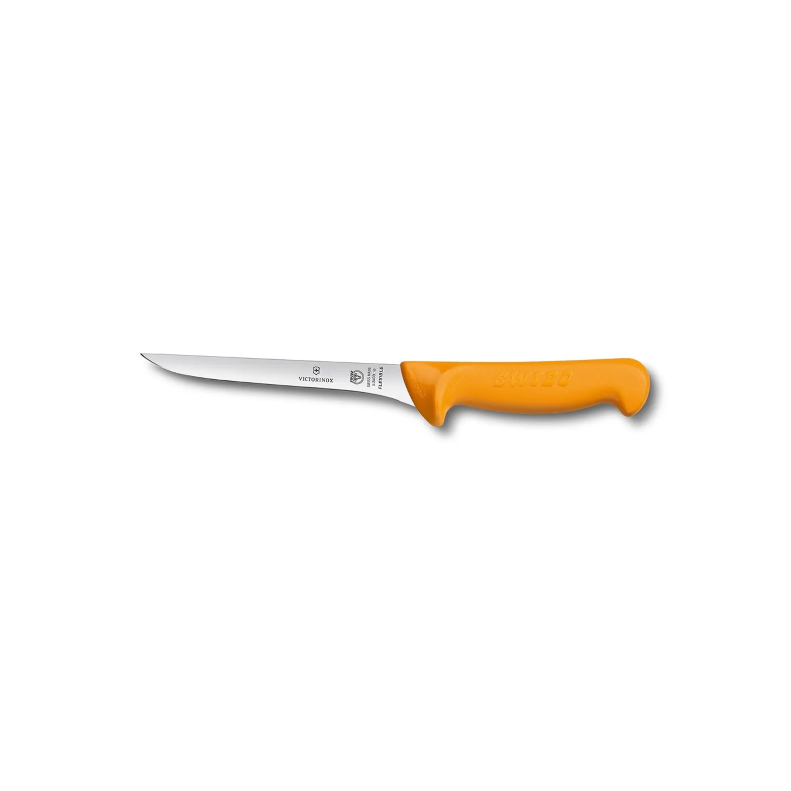 Victorinox 5.8409.13 - Swibo Boning Knife, 13cm, Flexible, Curved to Guard Yellow