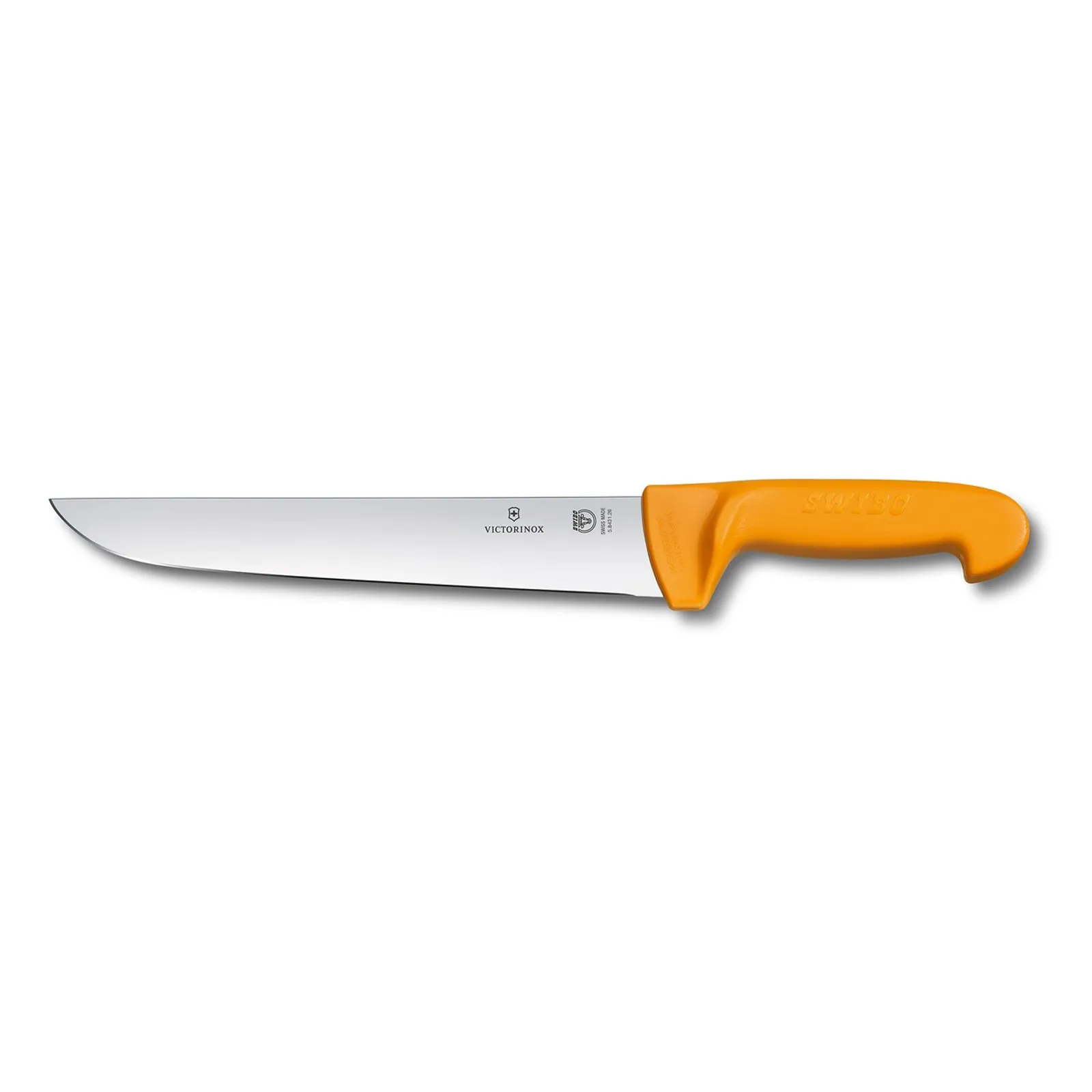 Victorinox 5.8431.24 - Swibo Butchers Knife, 24cm Straight Back Blade - Yellow