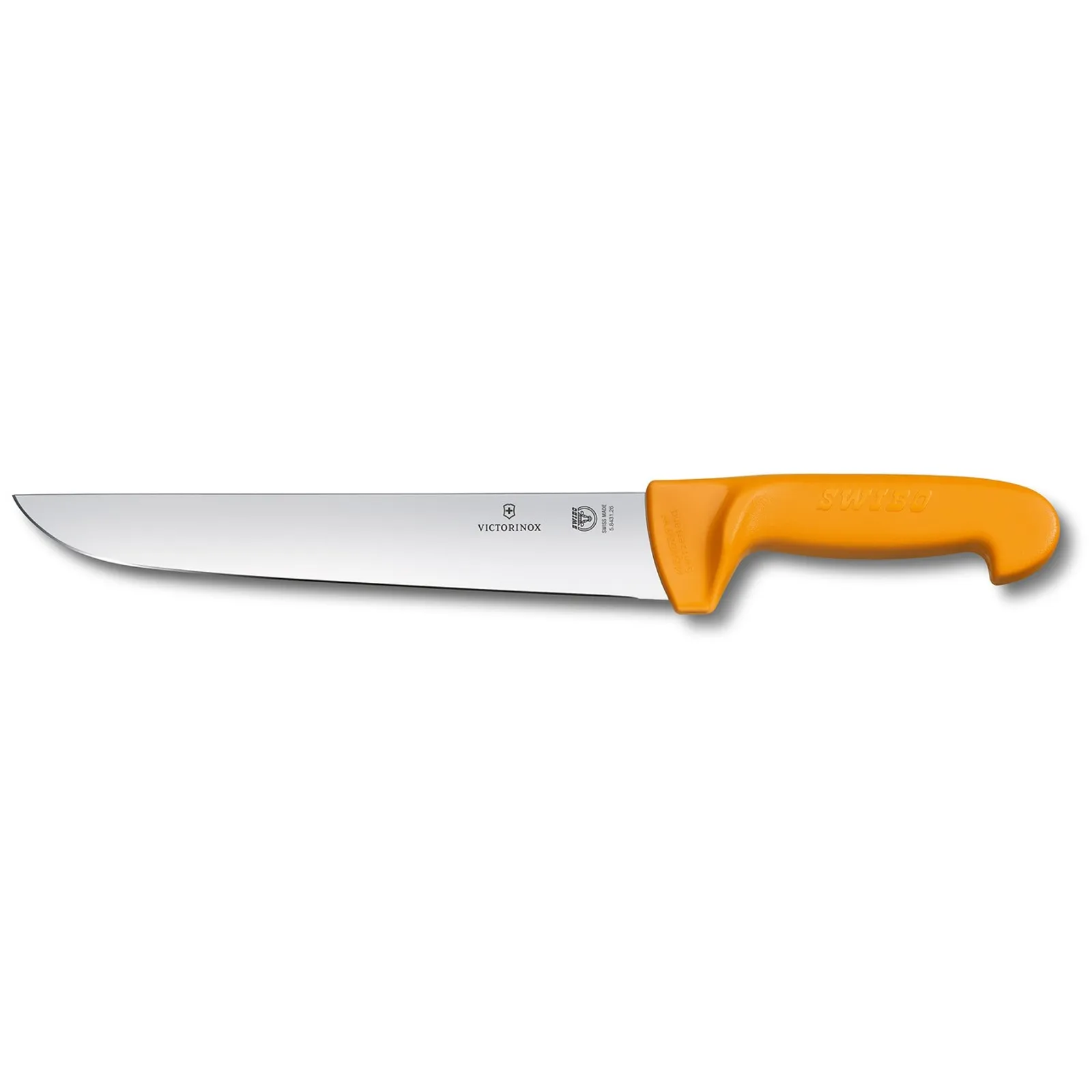 Victorinox 5.8431.29 - Swibo Butchers Knife, 29cm Straight Back Blade - Yellow