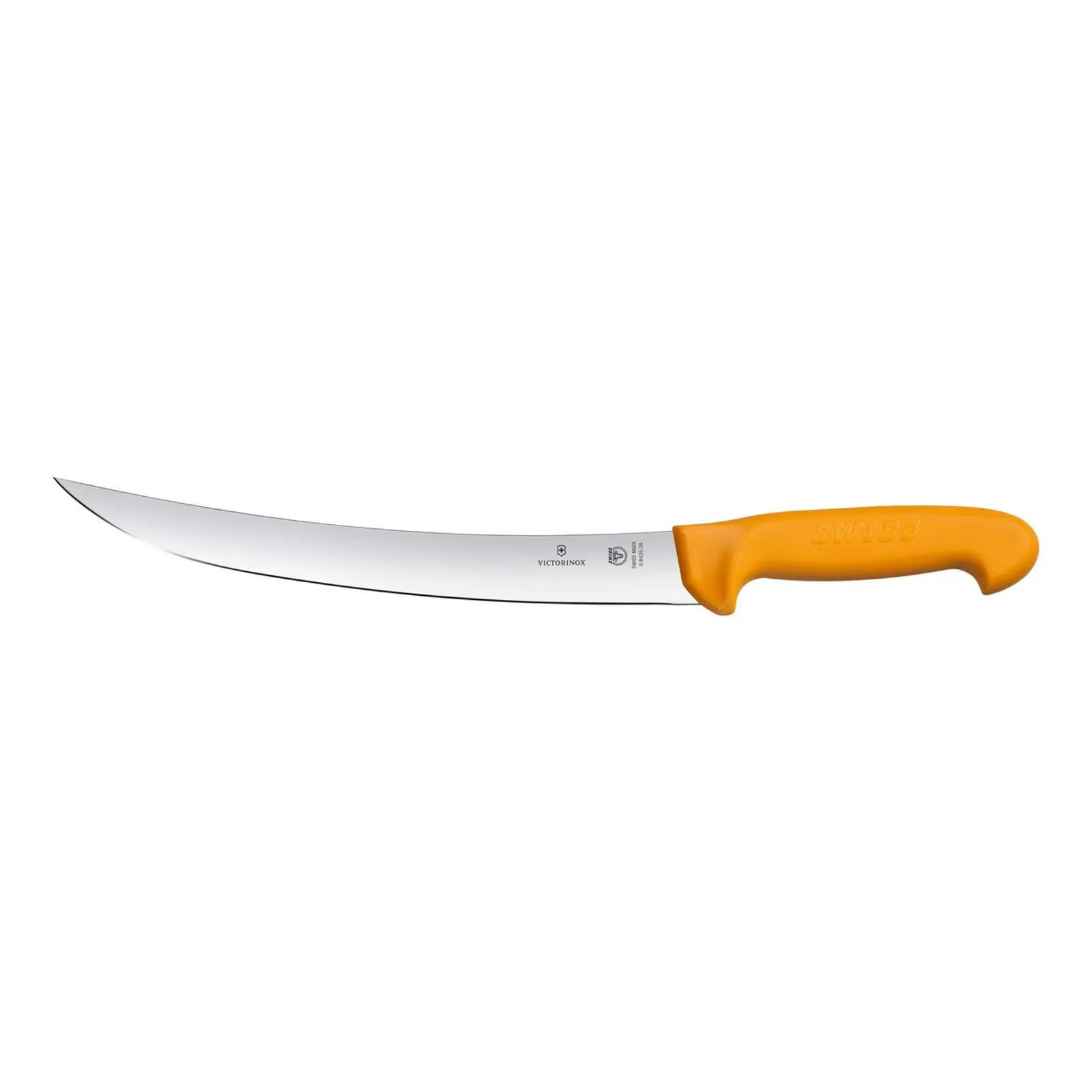 Victorinox 5.8435.26 - Swibo Butchers Knife, 26cm Curved Stiff Blade - Yellow