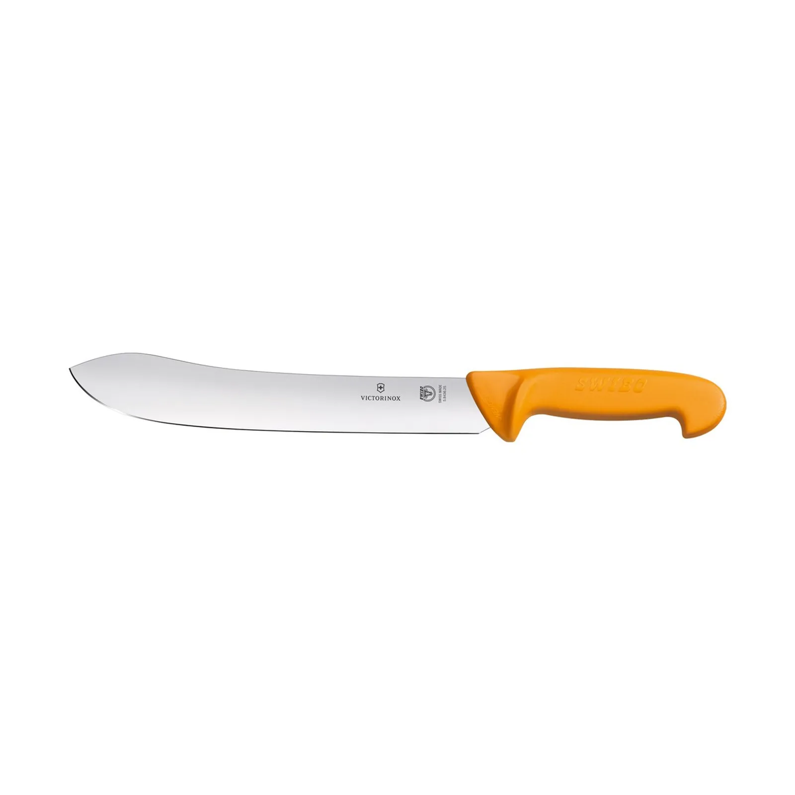 Victorinox 5.8436.25 - Swibo Butchers Knife, 25cm Wide Tip Stiff Blade - Yellow