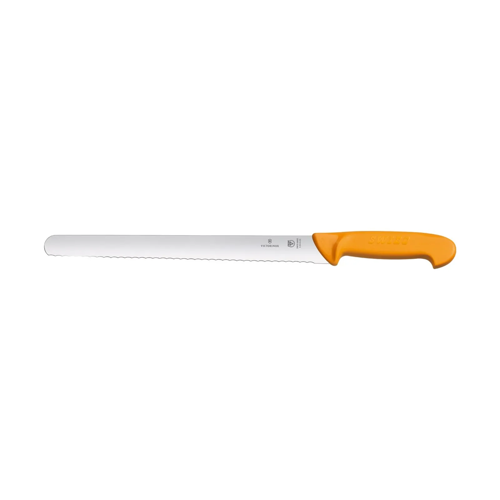 Victorinox 5.8443.25 - Swibo Slicing Knife, 25cm Round Wavy Blade 30mm width - Yellow