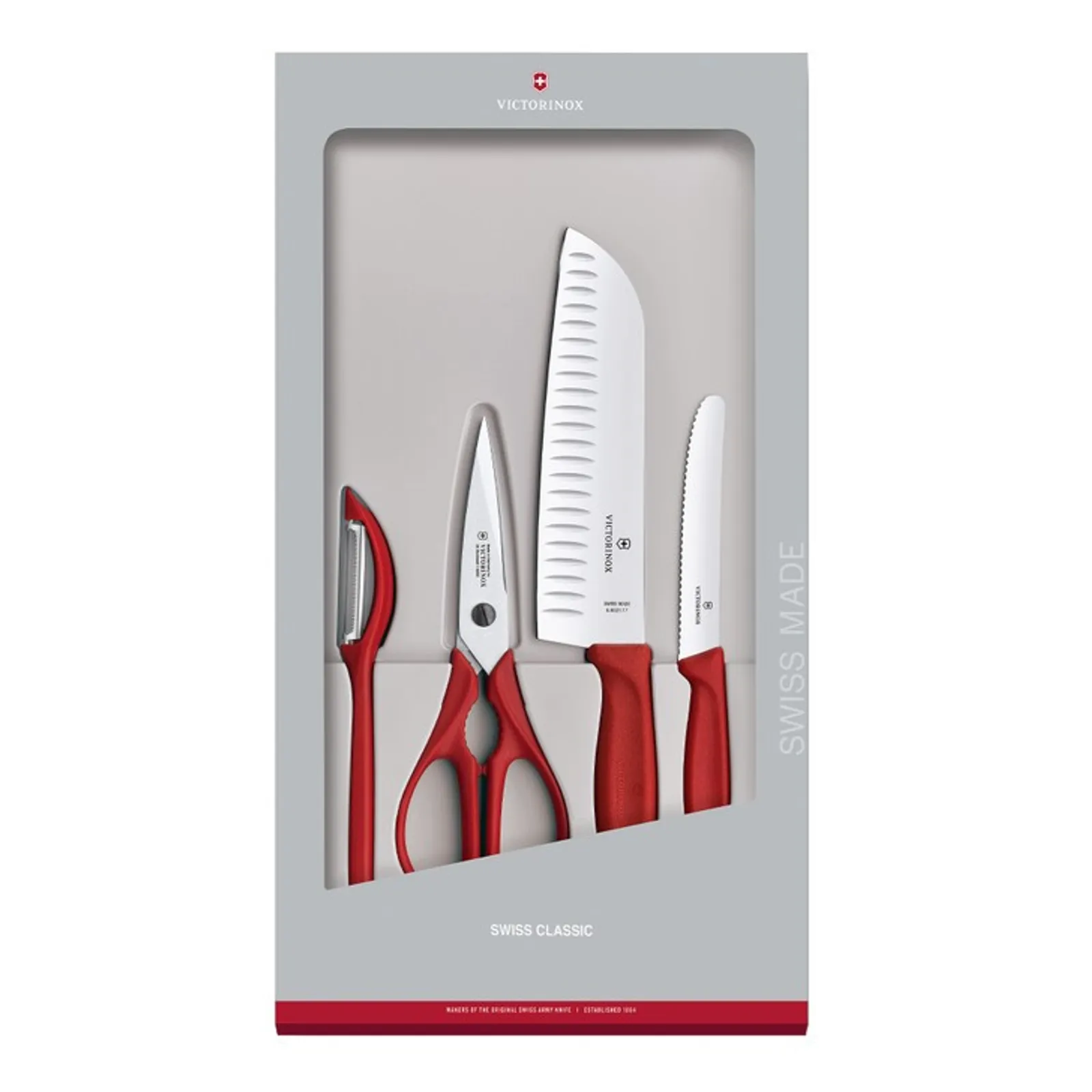 Victorinox 6.7131.4G - Swiss Classic Kitchen Set, 4 pieces, Red