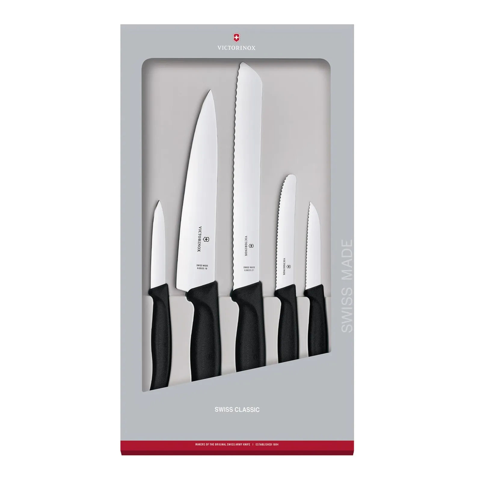 Victorinox 6.7133.5G - Swiss Classic Kitchen Set, 5 pieces, Black