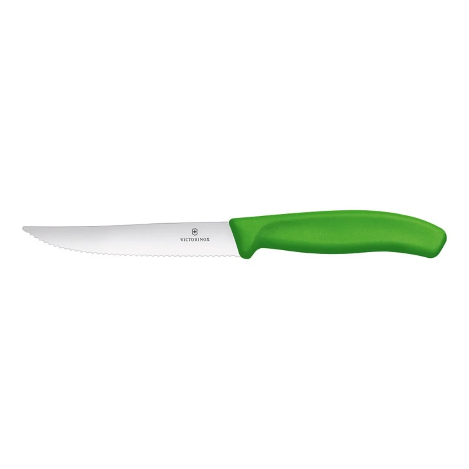 Victorinox 6.7936.12L4B - Steak & Pizza Knife 12cm, Wavy Edge, 2 pc Set Classic Green