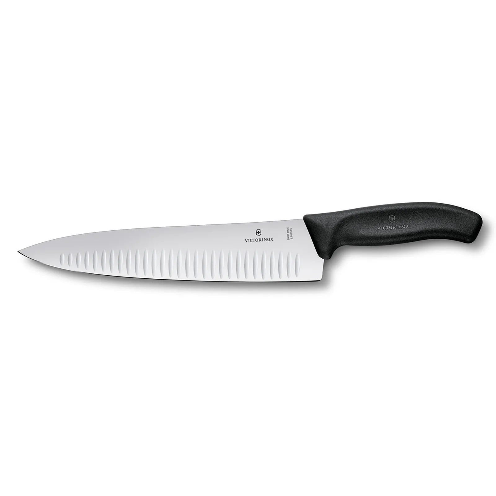 Victorinox 6.8023.25B - Cooks-Carving Knife, 25cm, Fluted Blade, Classic, Black, Blister