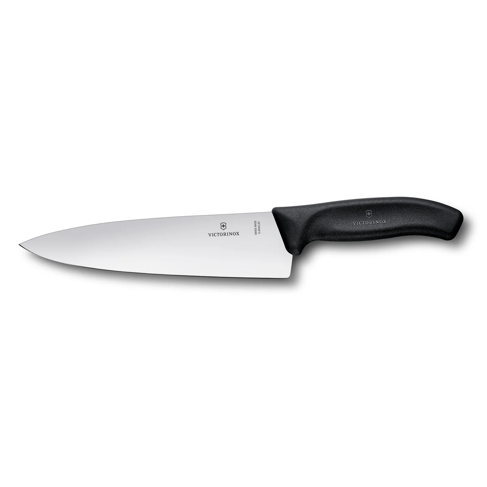 Victorinox 6.8063.20B - Cooks-Carving Knife, 20cm, Extra Wide Blade, Black, Blister