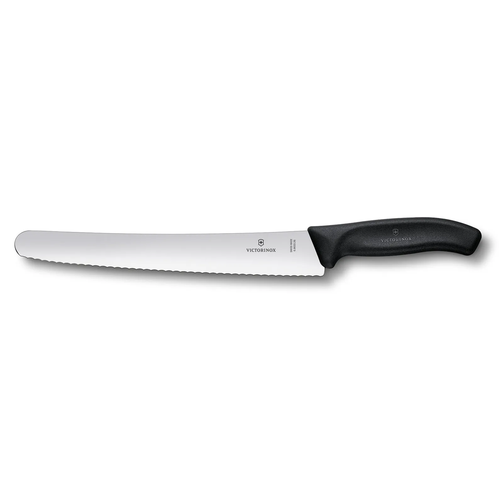 Victorinox 6.8633.26B - Pastry-Bread Knife, 26cm, Wavy Edge, Classic, Black Blister