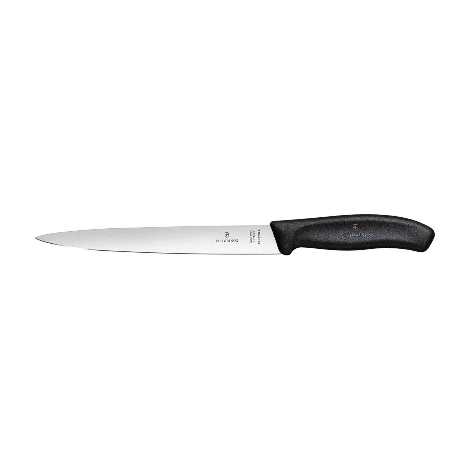 Victorinox 6.8713.20G - Filleting Knife, 20cm, Flexible Wide Blade, Classic, Black, Gift Boxed