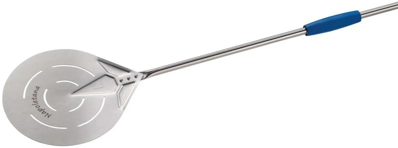 GI Metal IN-17F - Napoletana 17cm Stainless Steel Round Pizza Peel - 150cm Handle