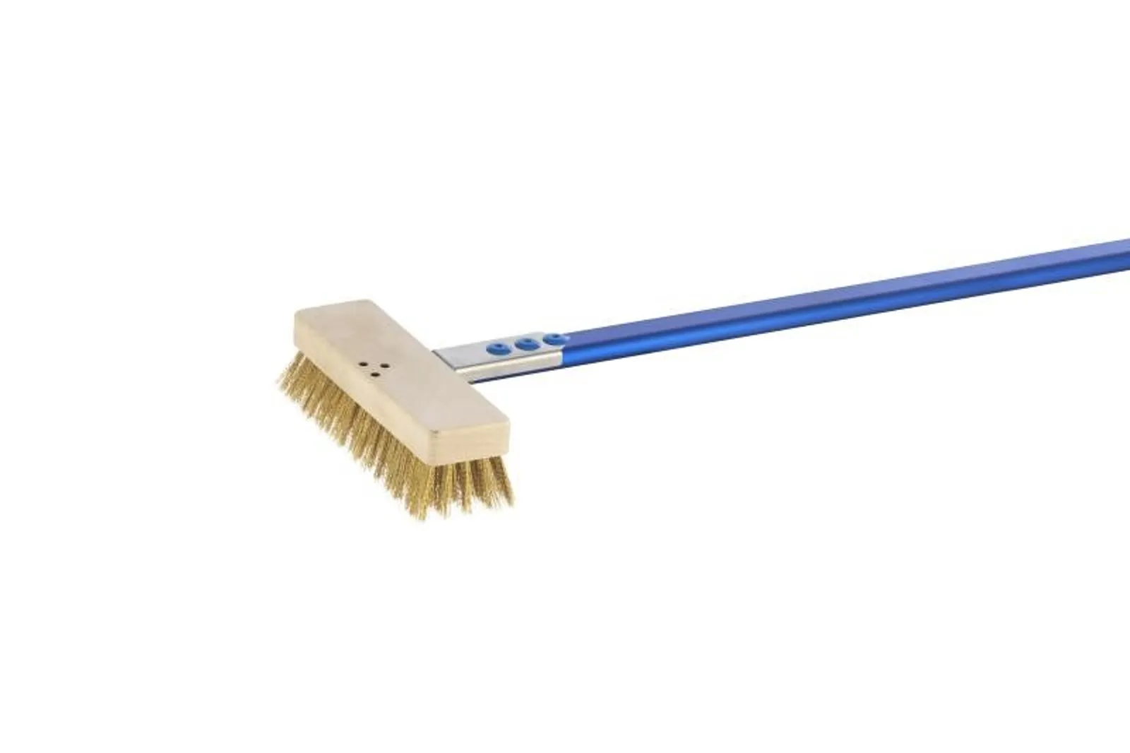 GI Metal AC-SP3/120 - Azzurra Brass Bristle Brush for Deck Ovens - 120cm Handle