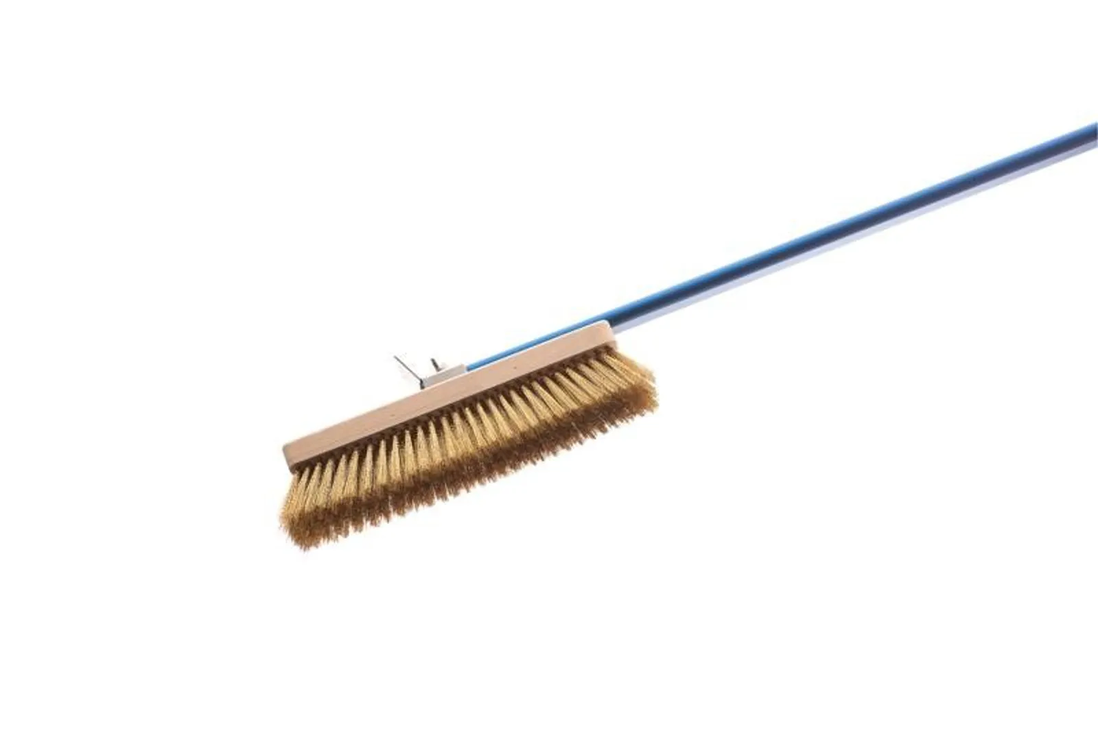 GI Metal AC-SP2/180 - Azzurra 194cm Swivel Brass Bristle Pizza Oven Brush