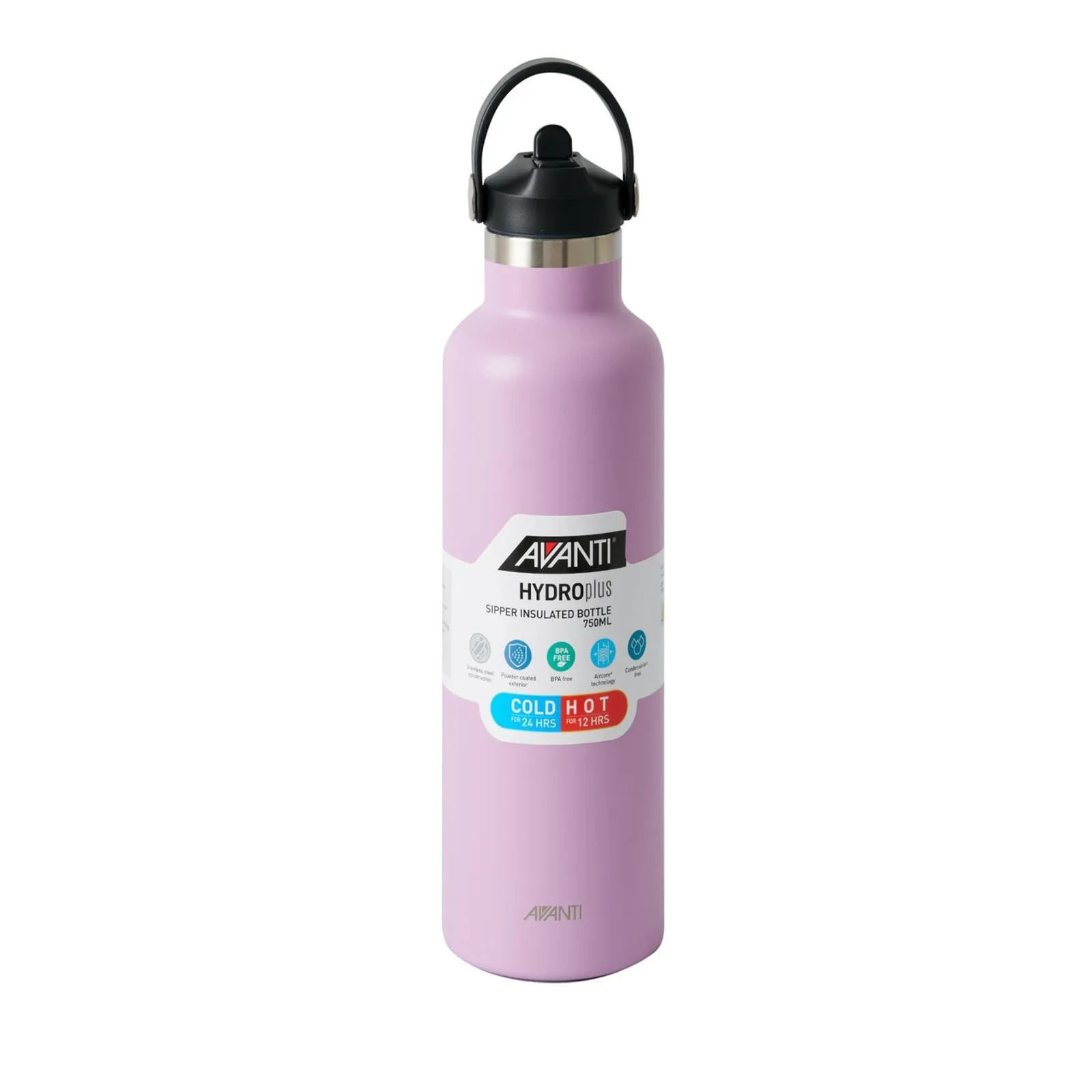 Avanti 14078 - HydroPlus Sipper Insulated Bottle, 750ml - Lavender