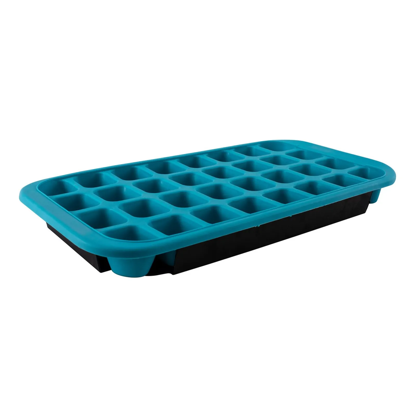 Avanti 12100 - 32 Cup Flexible Ice Cube Tray with Base Tray - Blue