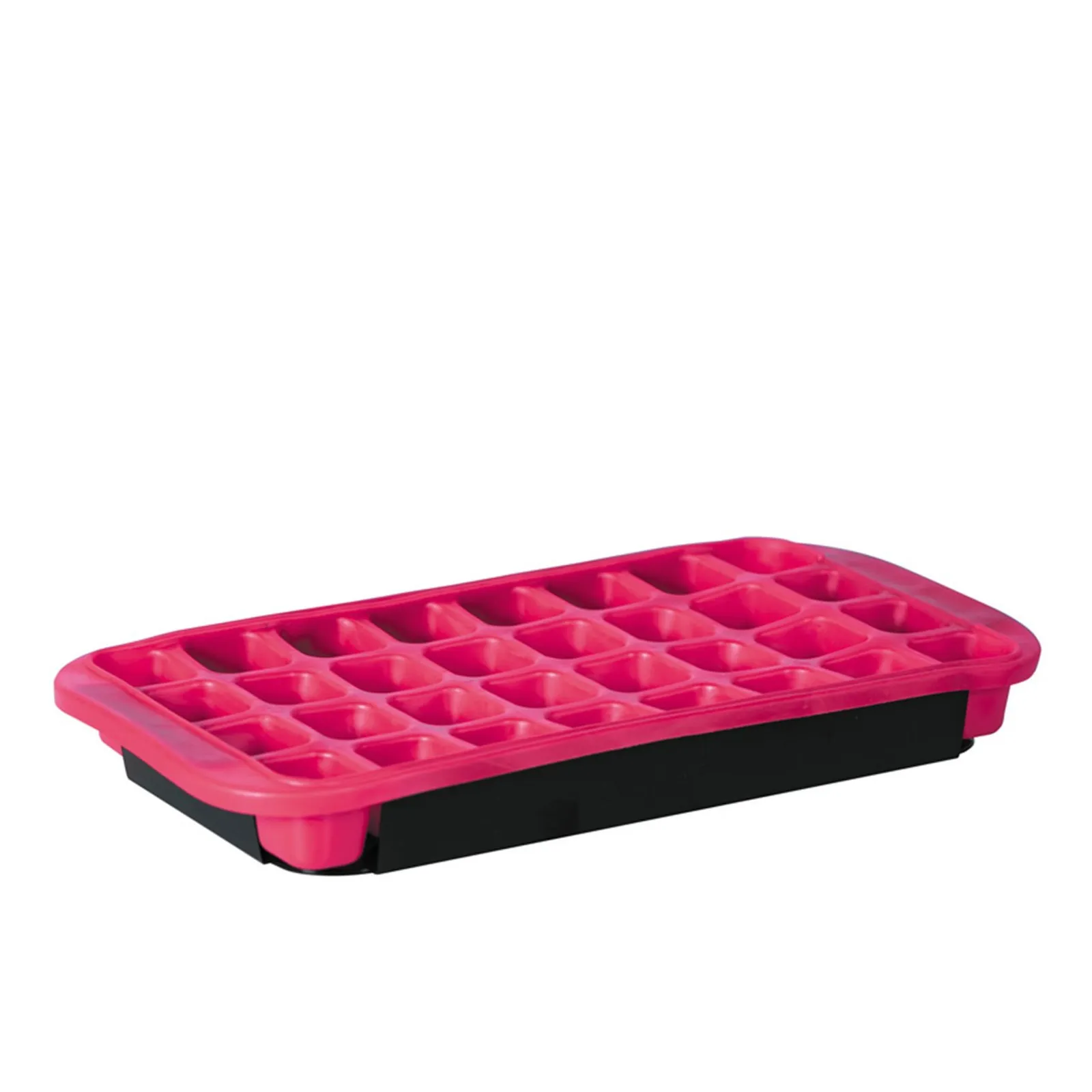 Avanti 12106 - 32 Cup Flexible Ice Cube Tray with Base Tray - Pink