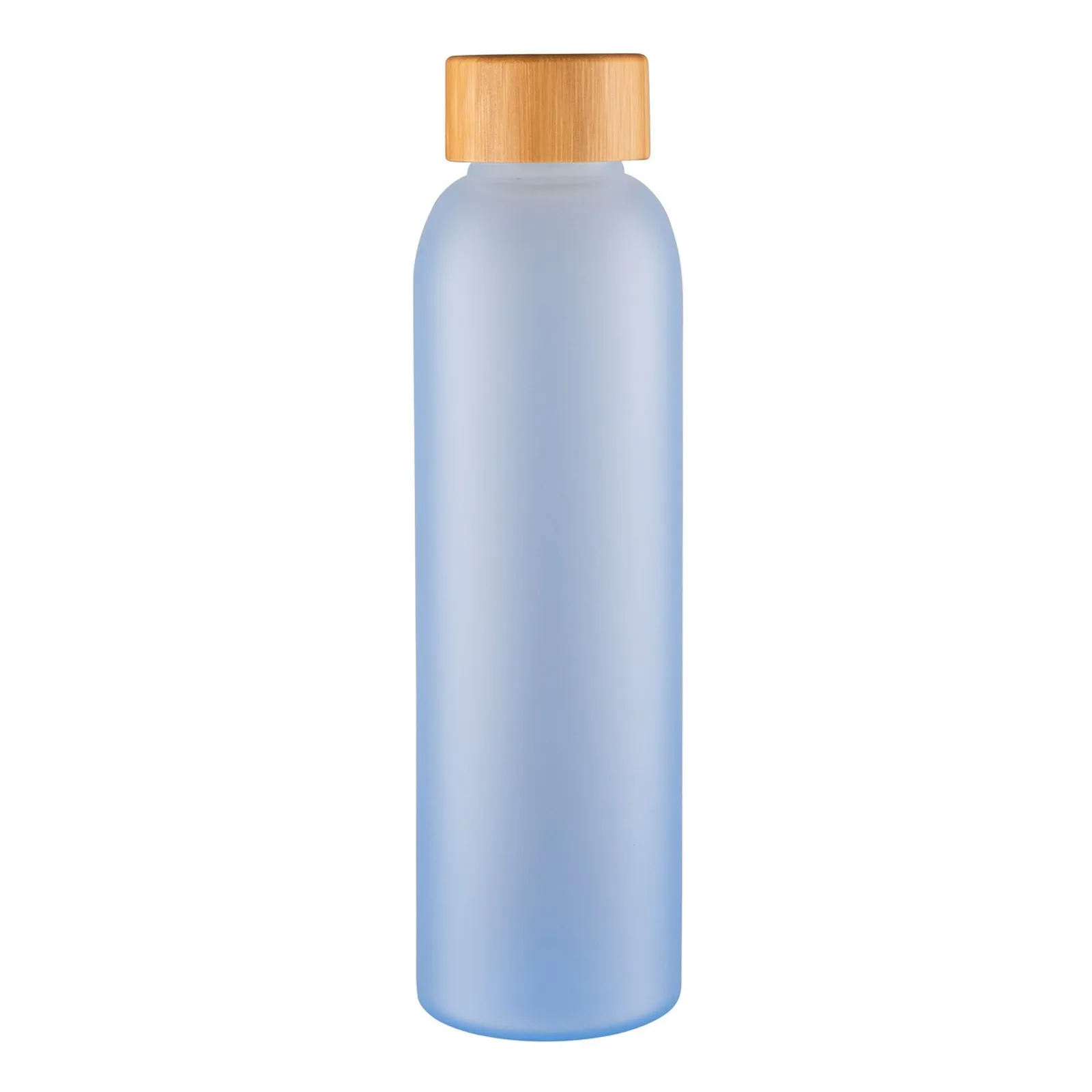 Avanti 12447 - Velvet Coated Glass Water Bottle, 550ml - Frosted Blue