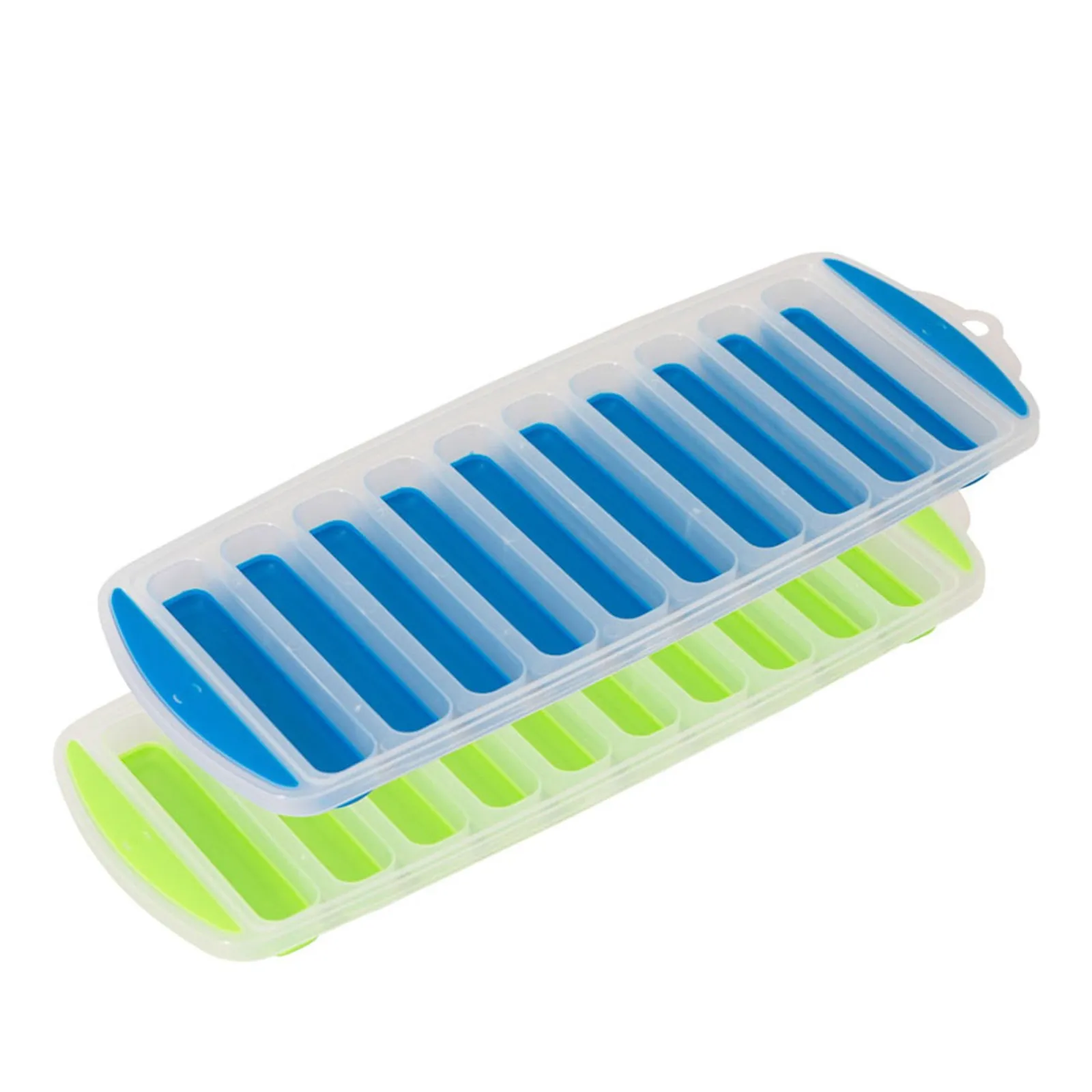 Avanti 12483 - 10 Cup Pop Release Ice Stick Tray, Blue / Green - Set of 2