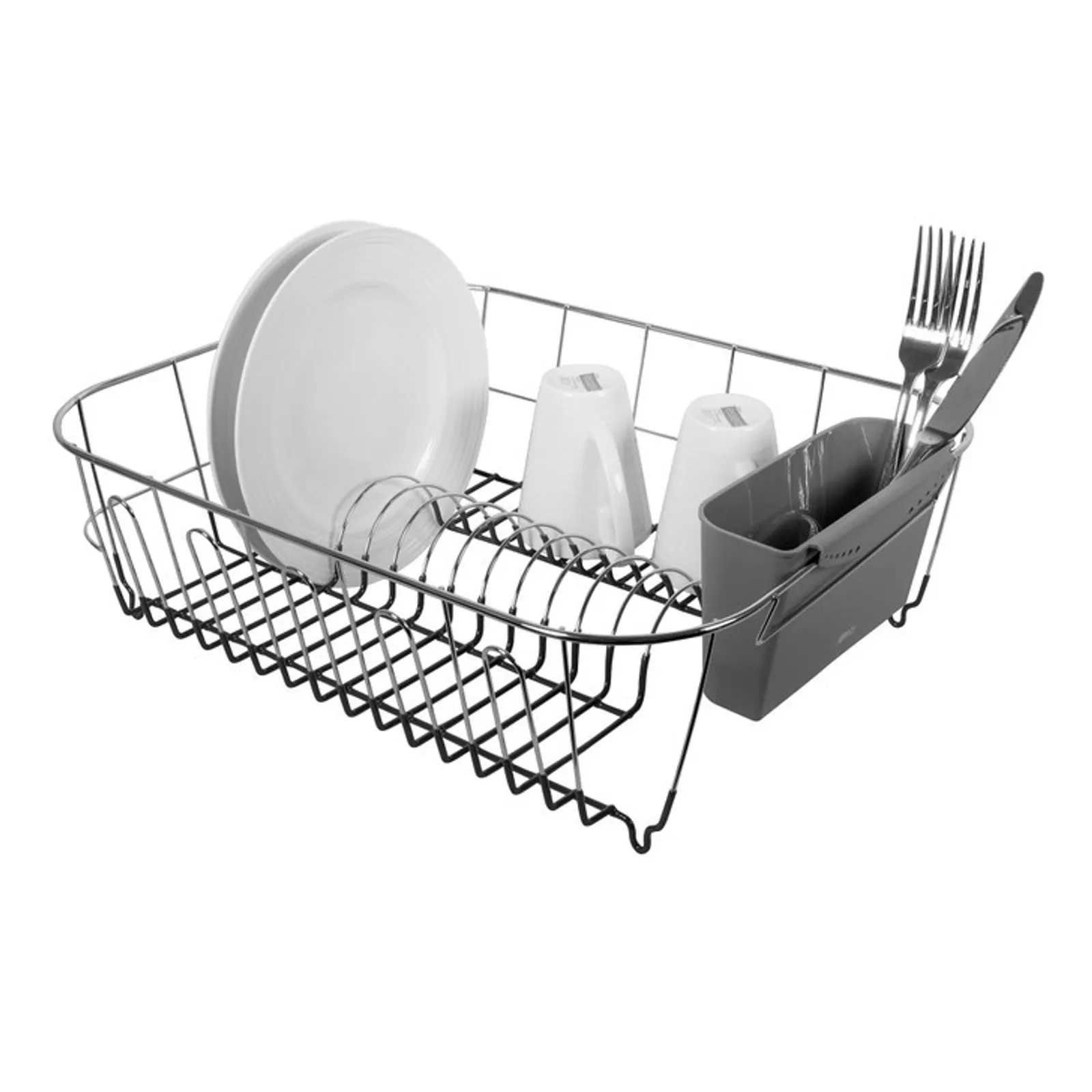 Avanti 12675 - Slimline Dish Rack, Large - Grey