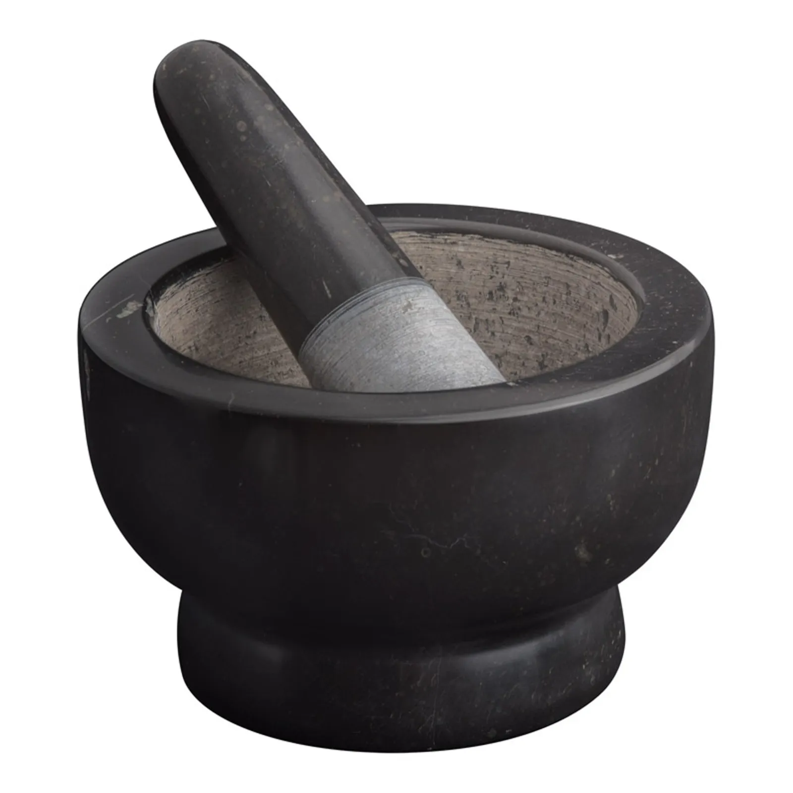 Avanti 12906 - Marble Footed Mortar and Pestle - Black