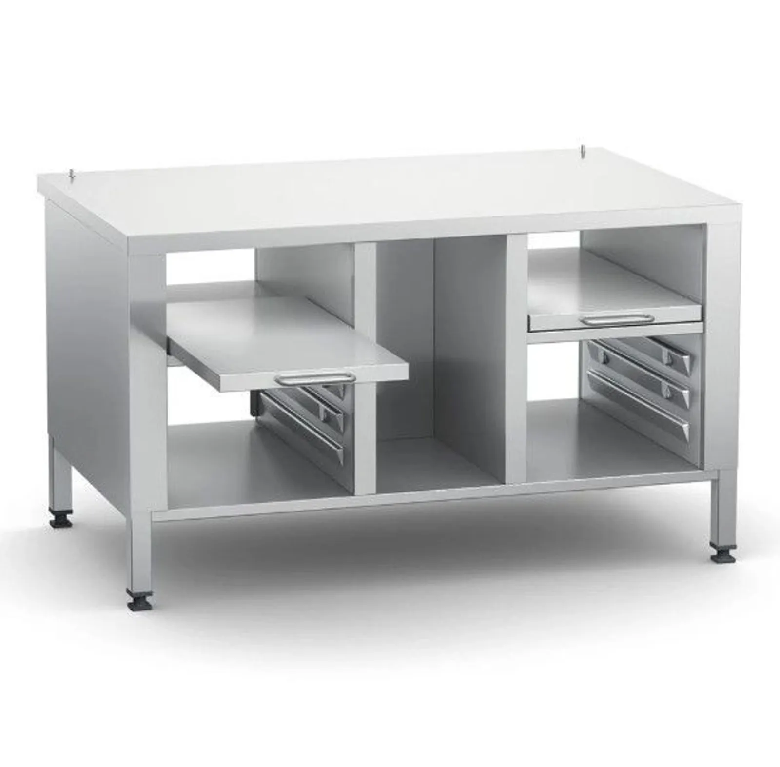 Rational 60.31.319 - Stand 2-S - 2 Pull Out Shelves 6 1/1GN Runners - Feet
