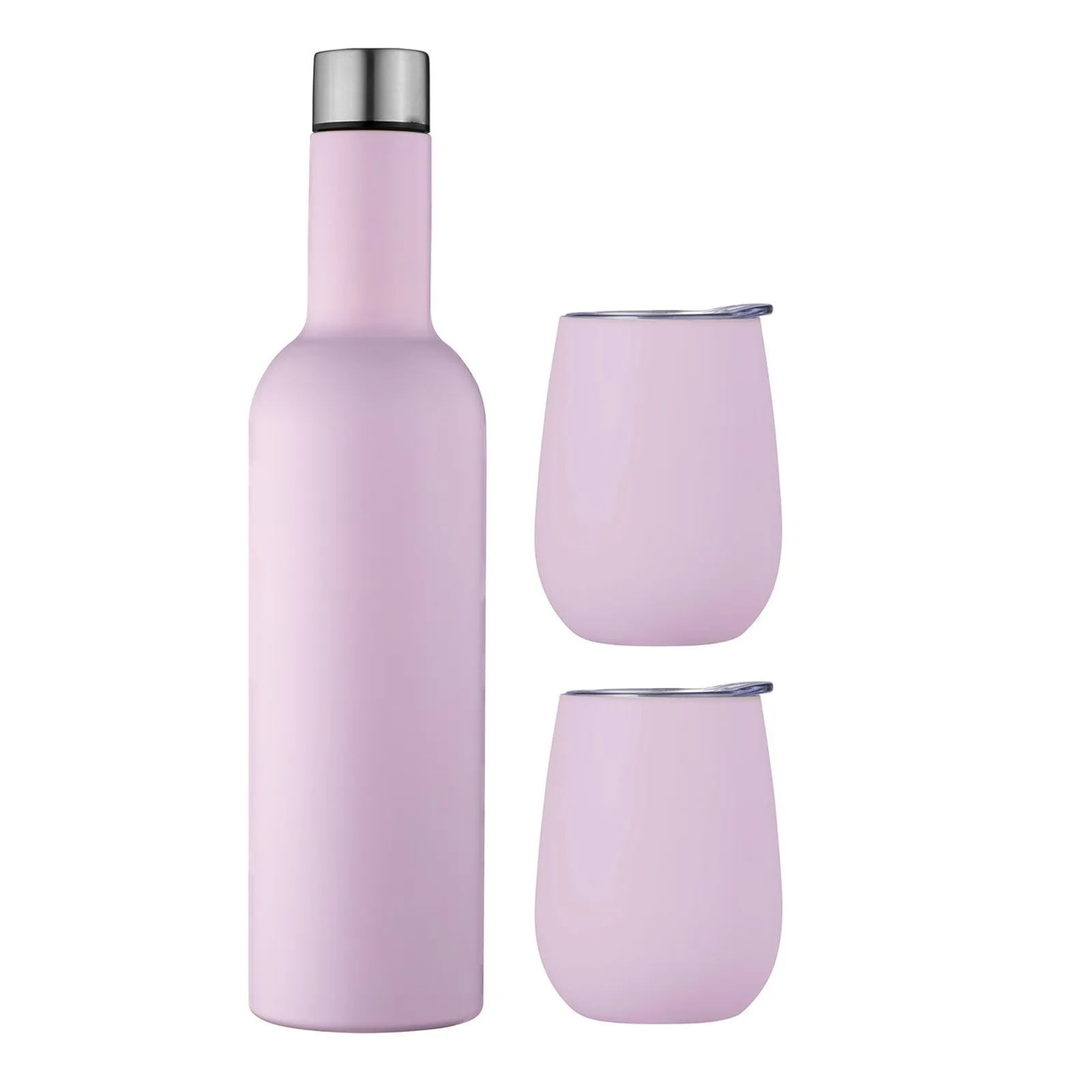 Avanti 13256 - Double Wall Insulated Wine Traveller Set - Pink