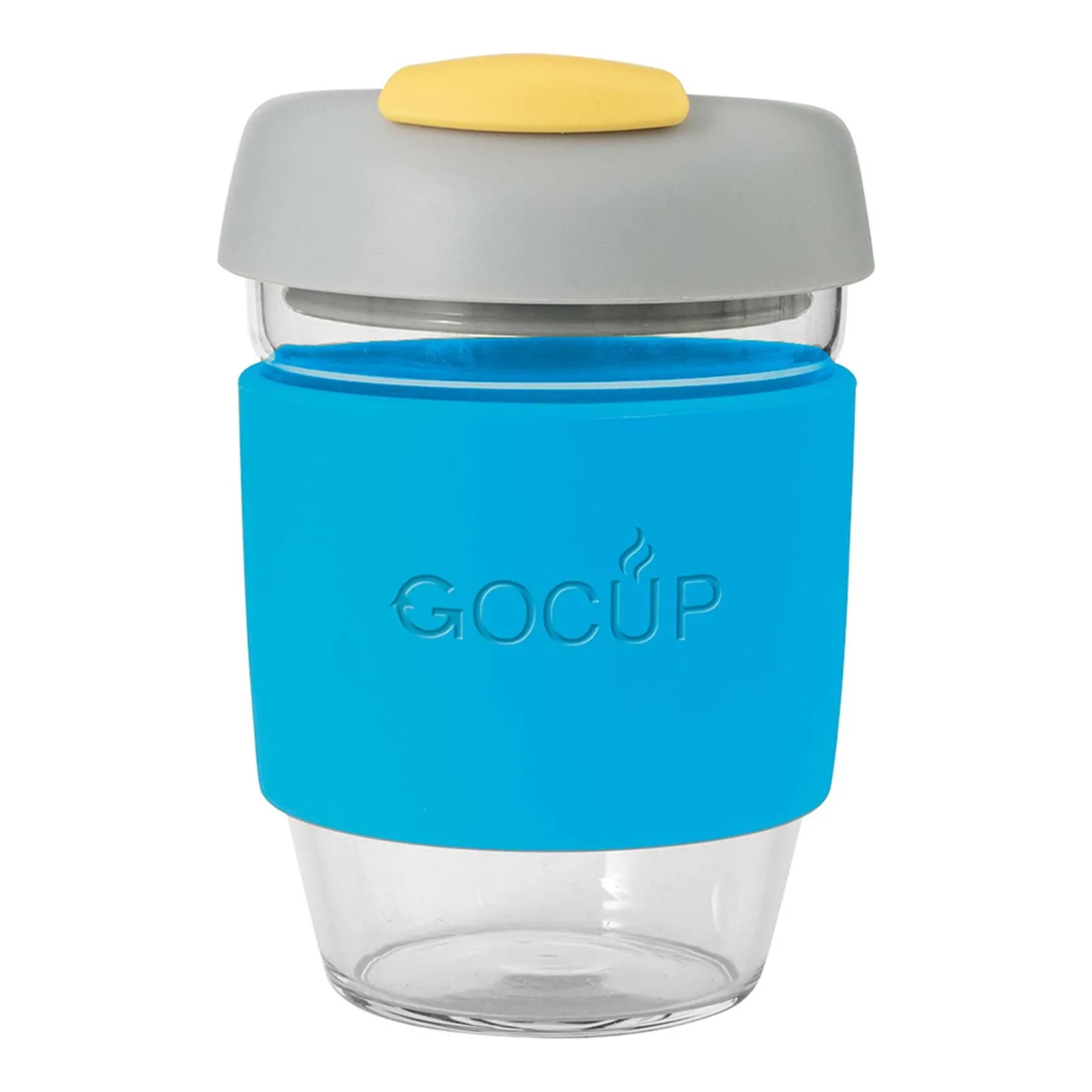 Avanti 13838 - Glass GoCup, 296ml/10oz - Blue / Grey / Yellow