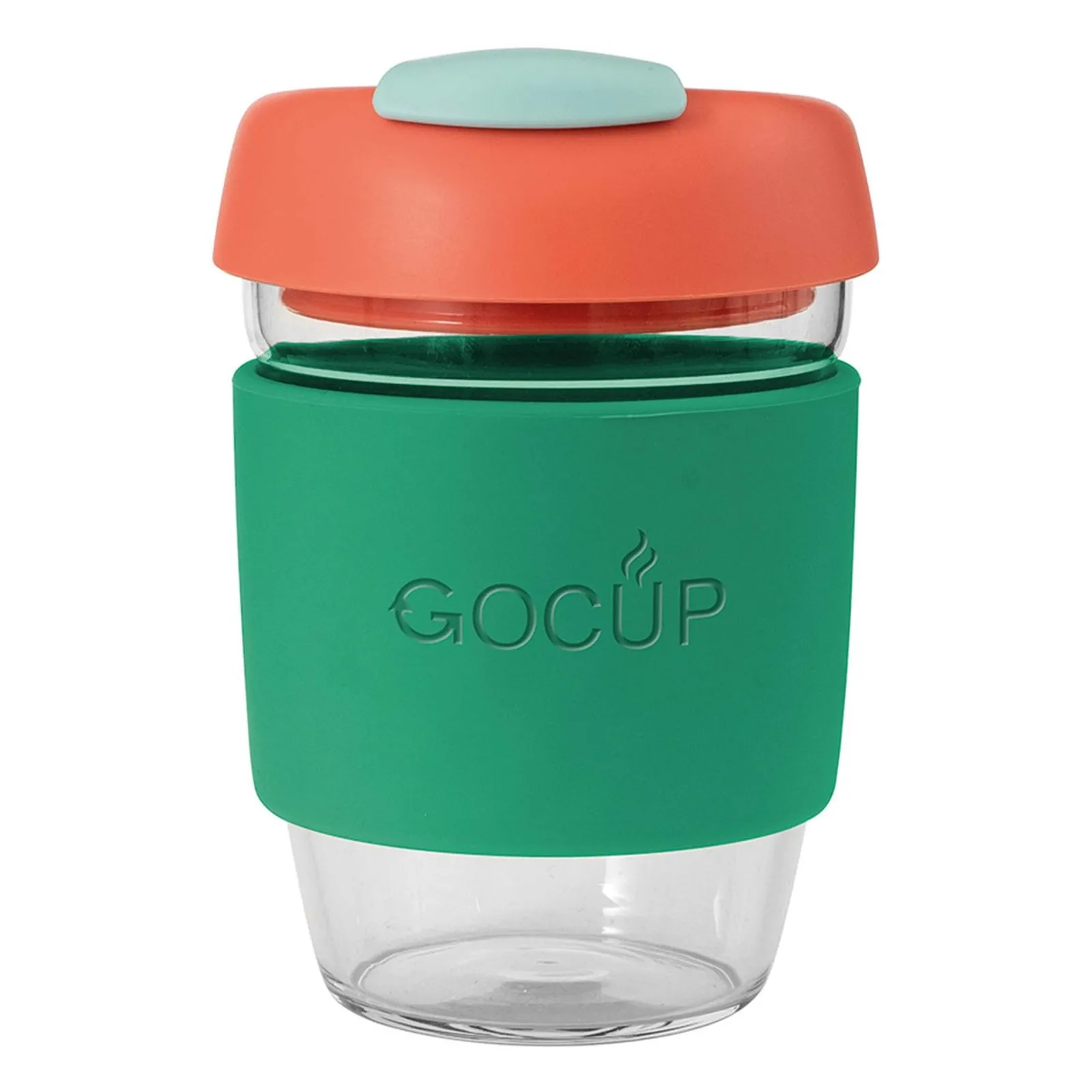 Avanti 13839 - Glass GoCup, 296ml/10oz - Green /Coral / Sea Foam