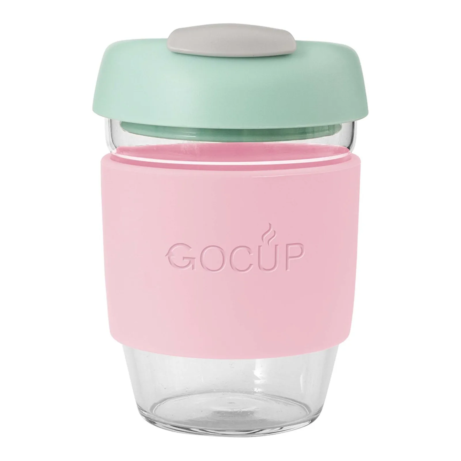 Avanti 13841 - Glass GoCup, 296ml/10oz - Pink  /Mint / Grey