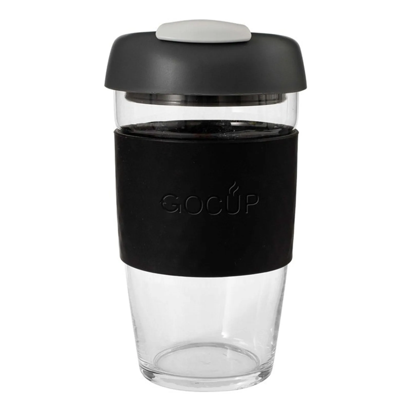 Avanti 13843 - Glass GoCup, 473ml/16oz - Black / Charcoal / Grey