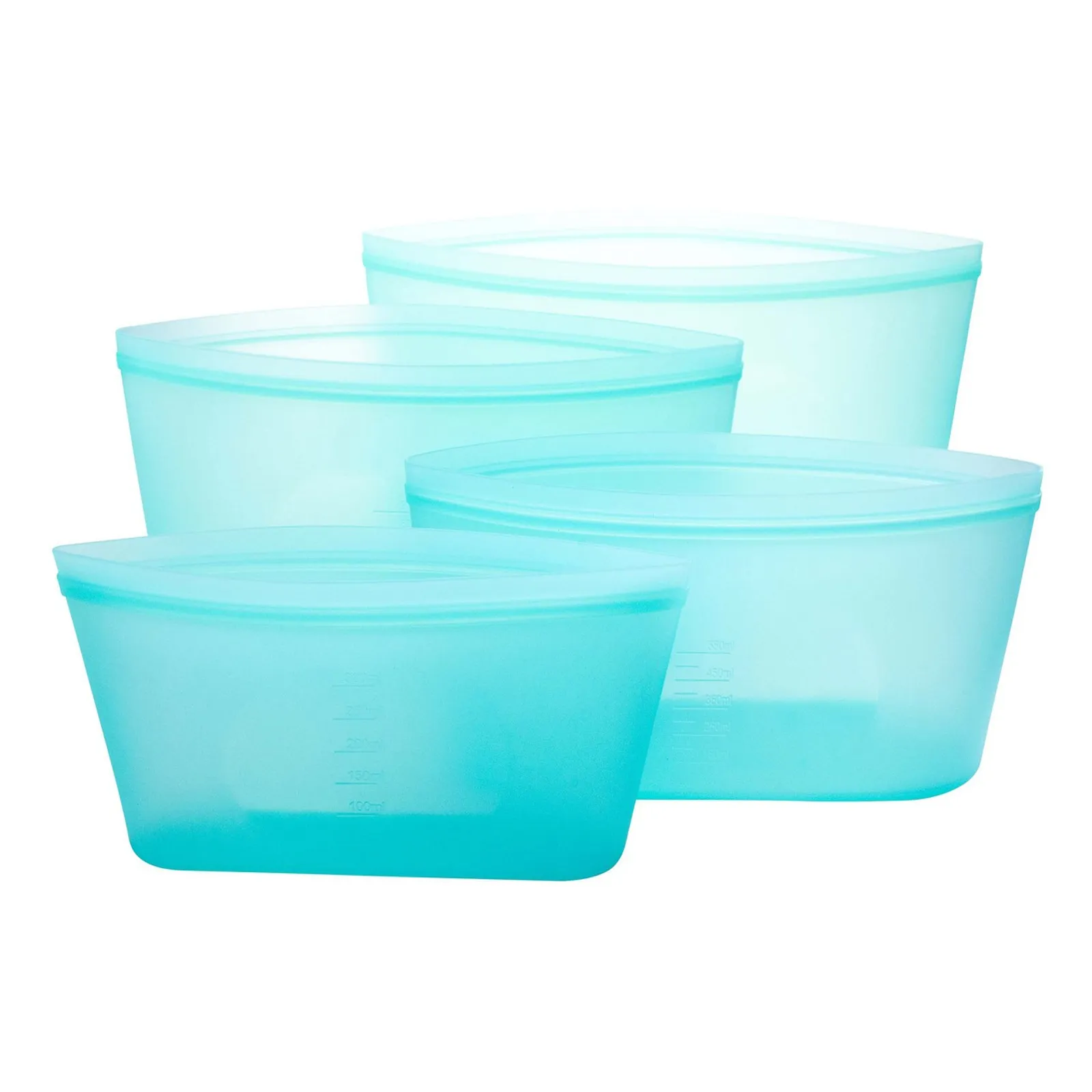 Avanti 14789 - Pinch & Lock Silicone Reusable Bags, Set of 4 - Blue